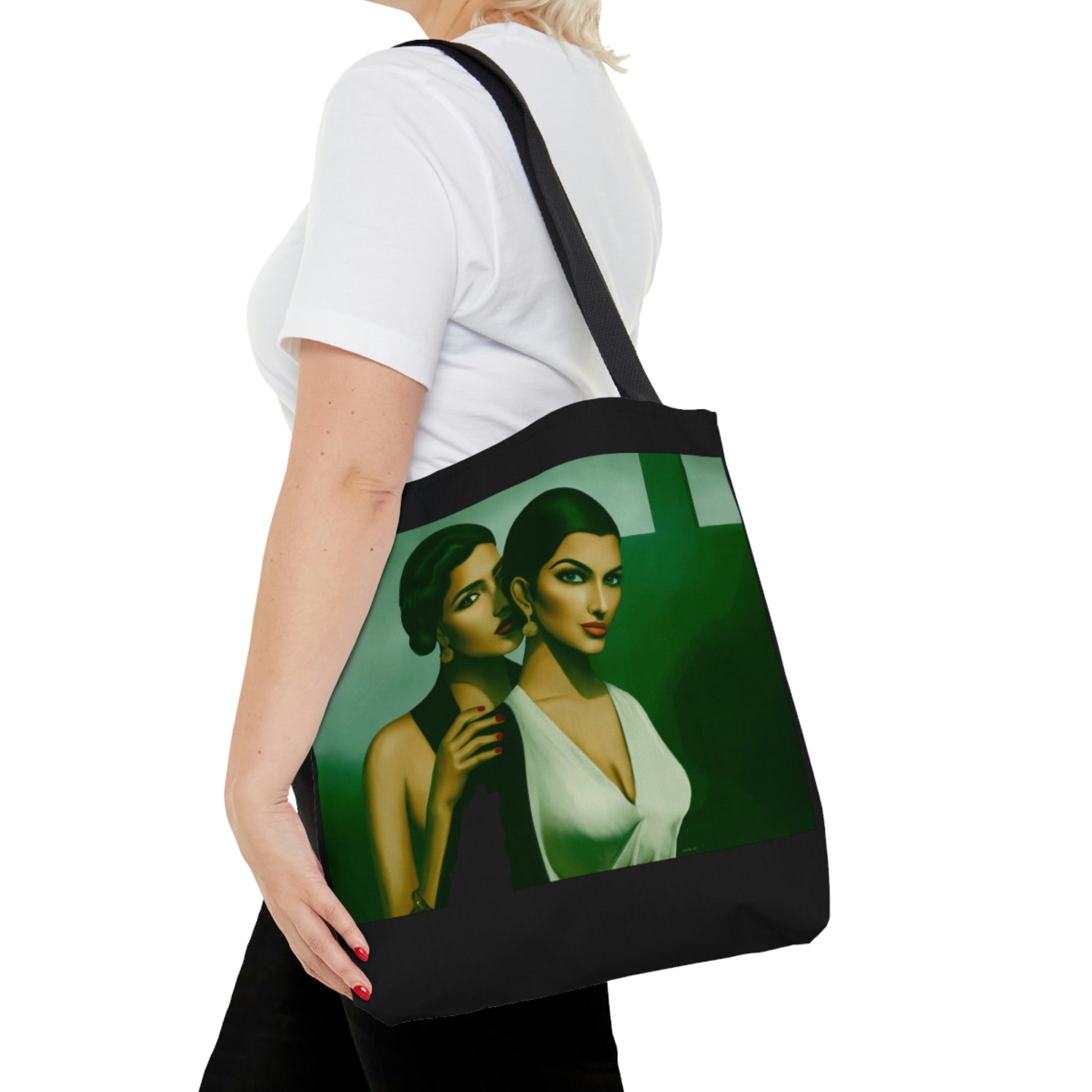 romantic, bag, canvas bag, tote bag, gifts for women, canvas shopper, reusable bag, shopping bag, tote bag for women - LOLA VEGAS ART