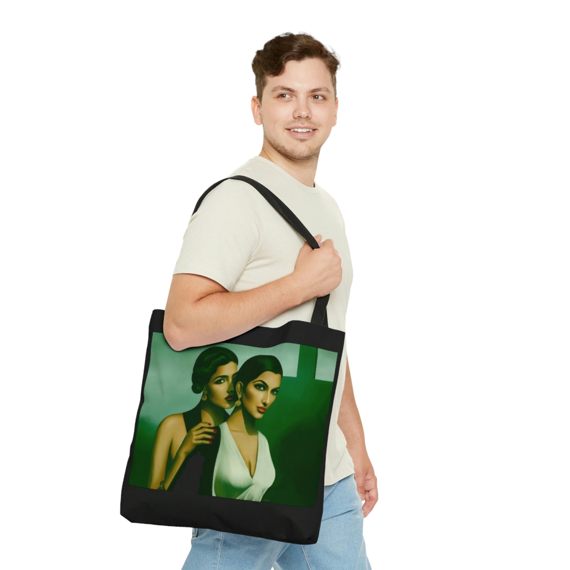 romantic, bag, canvas bag, tote bag, gifts for women, canvas shopper, reusable bag, shopping bag, tote bag for women - LOLA VEGAS ART