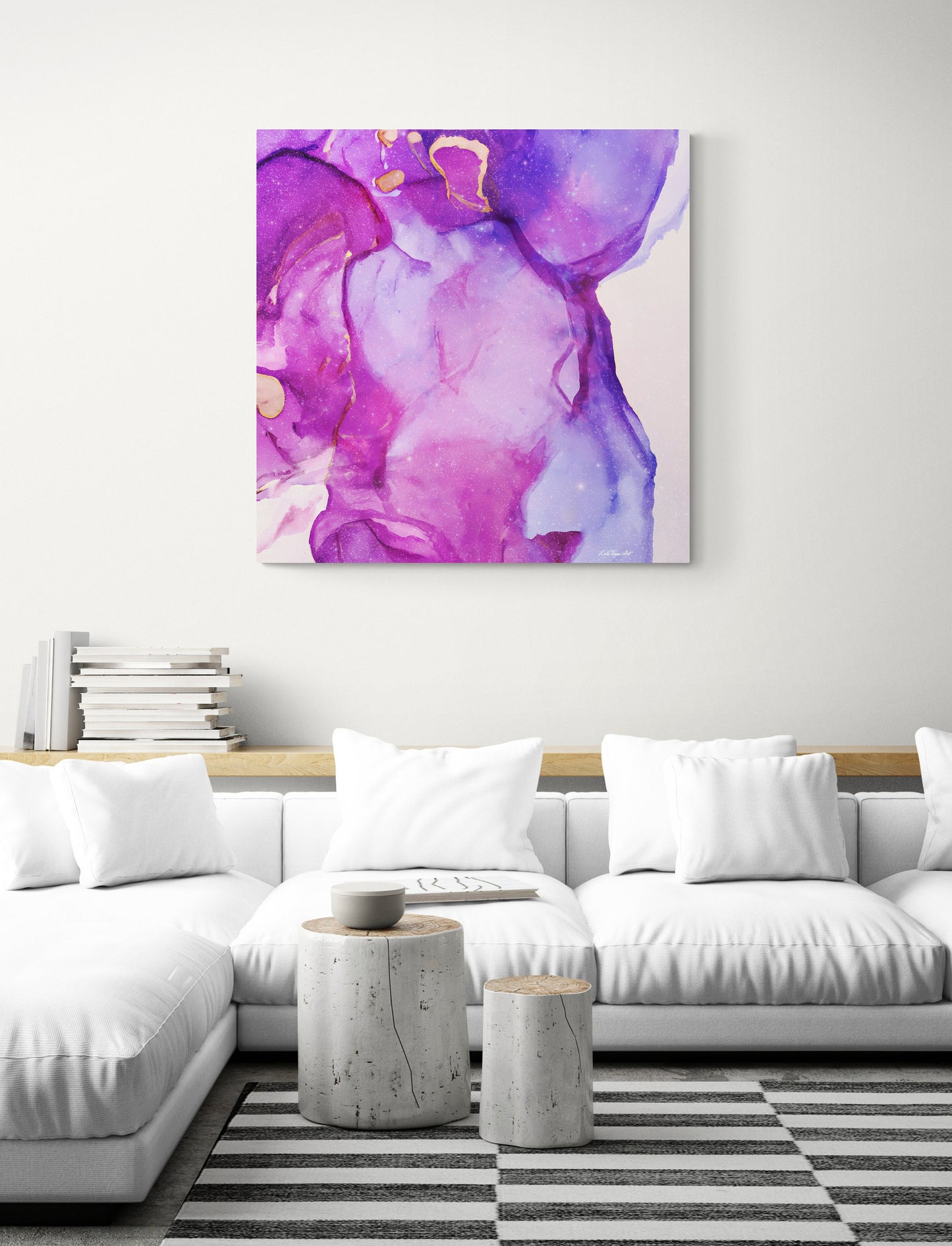 purple, magenta, abstract wall print, modern wall art, abstract art, wall art, wall art canvas, wall art dcor, calming wall art - LOLA VEGAS ART