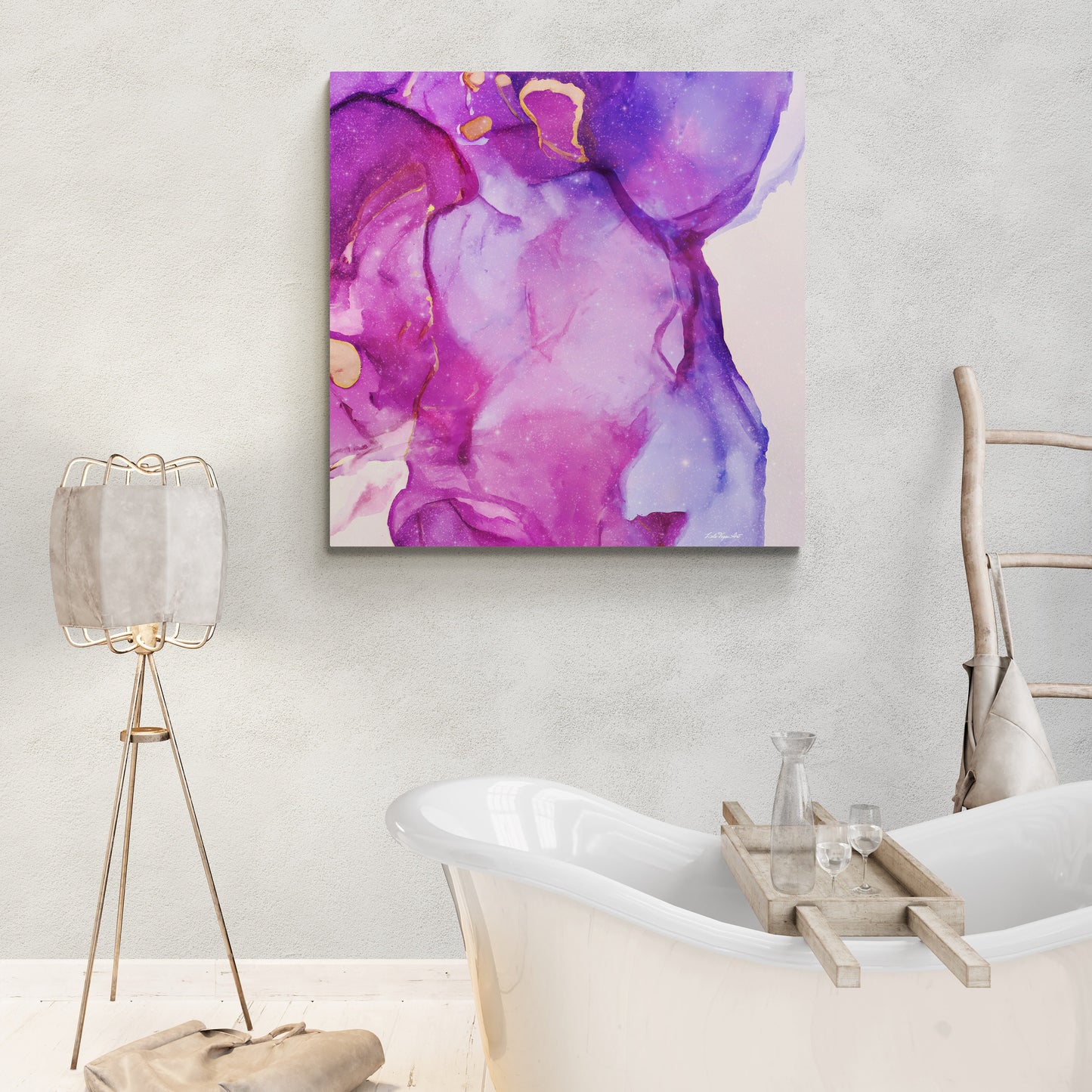 purple, magenta, abstract wall print, modern wall art, abstract art, wall art, wall art canvas, wall art dcor, calming wall art - LOLA VEGAS ART