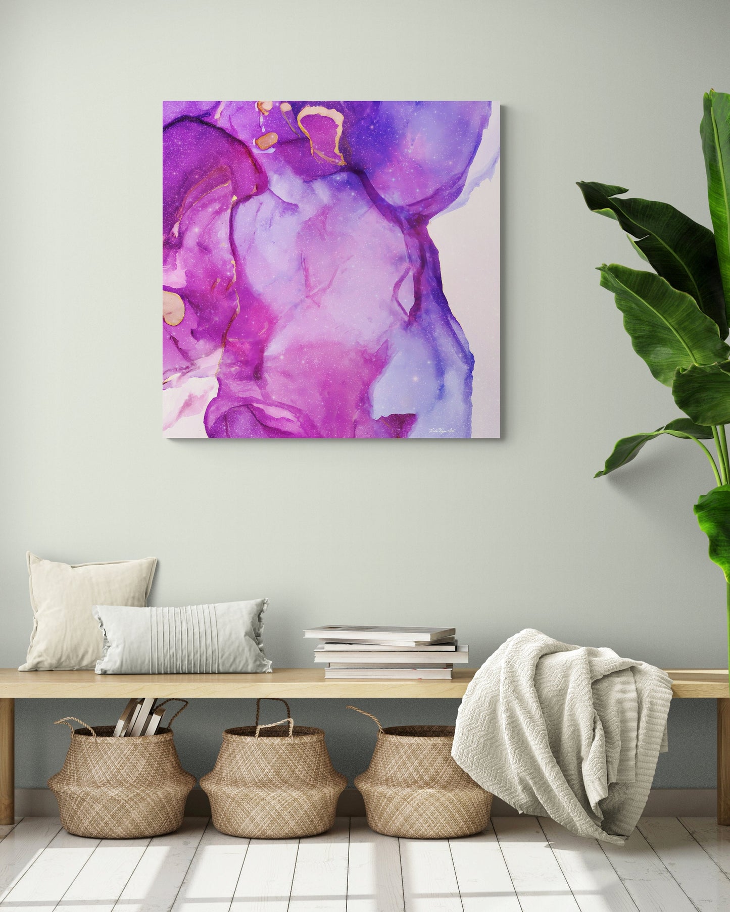 purple, magenta, abstract wall print, modern wall art, abstract art, wall art, wall art canvas, wall art dcor, calming wall art - LOLA VEGAS ART