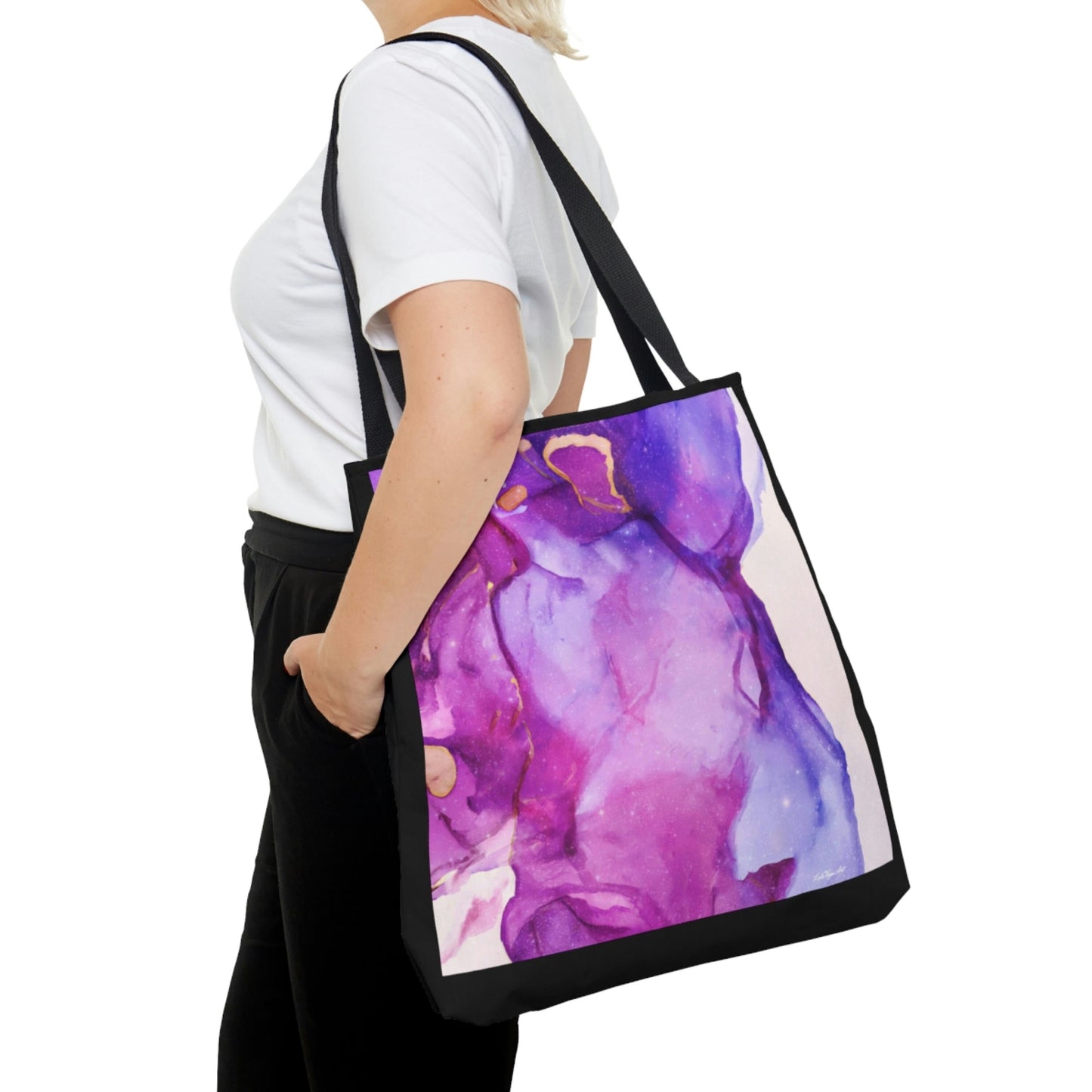 purple, magenta, bag, canvas bag, tote bag, gifts for women, canvas shopper, reusable bag, shopping bag, tote bag for women - LOLA VEGAS ART