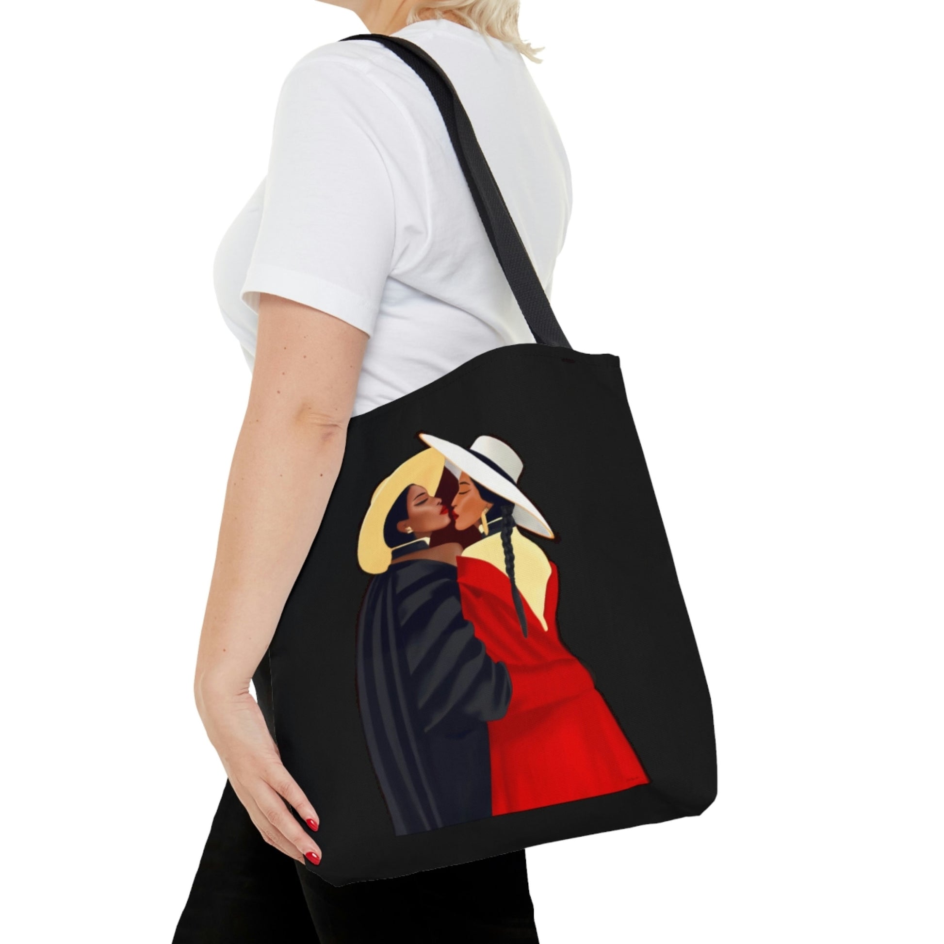 black women, african american, black girl magic, gay art, lesbian art,canvas bag, tote bag, canvas shopper, shopping bag, tote bag for women - LOLA VEGAS ART