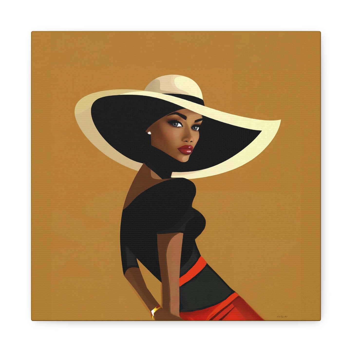 black woman, wall art woman, wall art, wall art canvas, wall art dcor, wall art urban, woman decor - LOLA VEGAS ART