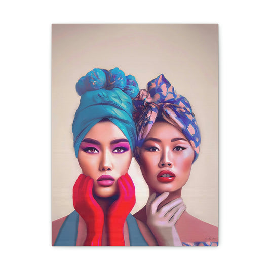 asian women, wall art, wall art canvas, wall art dcor, glasses, wall art woman, wall art dcor, woman decor, feminine wall art - LOLA VEGAS ART