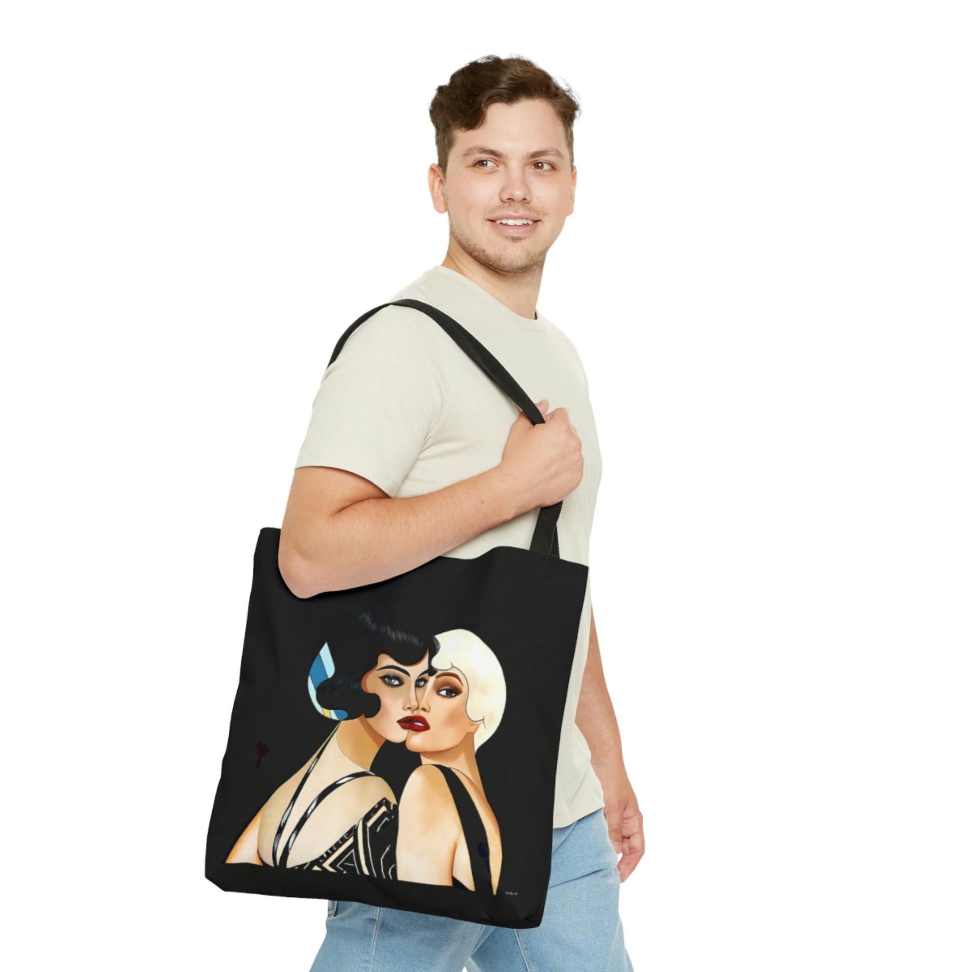 bag, canvas bag, tote bag, gifts for women, canvas shopper, reusable bag, shopping bag, tote bag for women - LOLA VEGAS ART