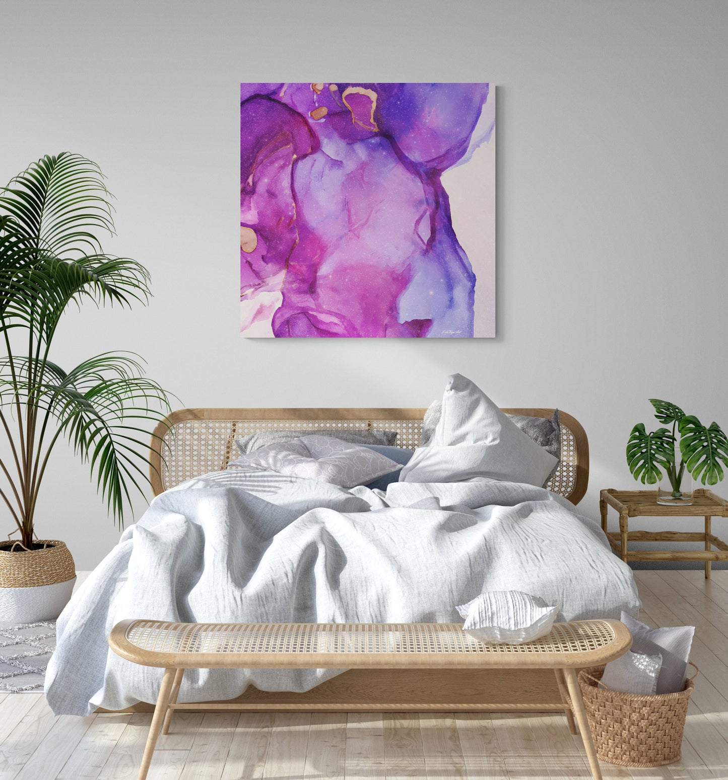 purple, magenta, abstract wall print, modern wall art, abstract art, wall art, wall art canvas, wall art dcor, calming wall art - LOLA VEGAS ART