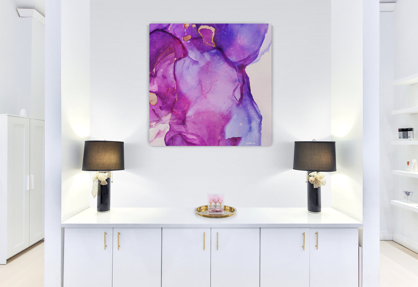 purple, magenta, abstract wall print, modern wall art, abstract art, wall art, wall art canvas, wall art dcor, calming wall art - LOLA VEGAS ART