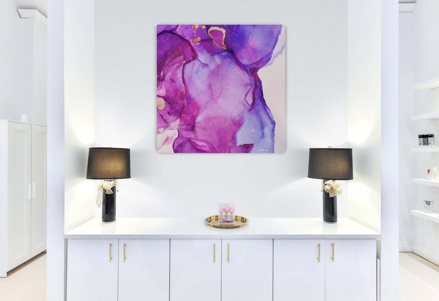 purple, magenta, abstract wall print, modern wall art, abstract art, wall art, wall art canvas, wall art décor, calming wall art - LOLA VEGAS ART