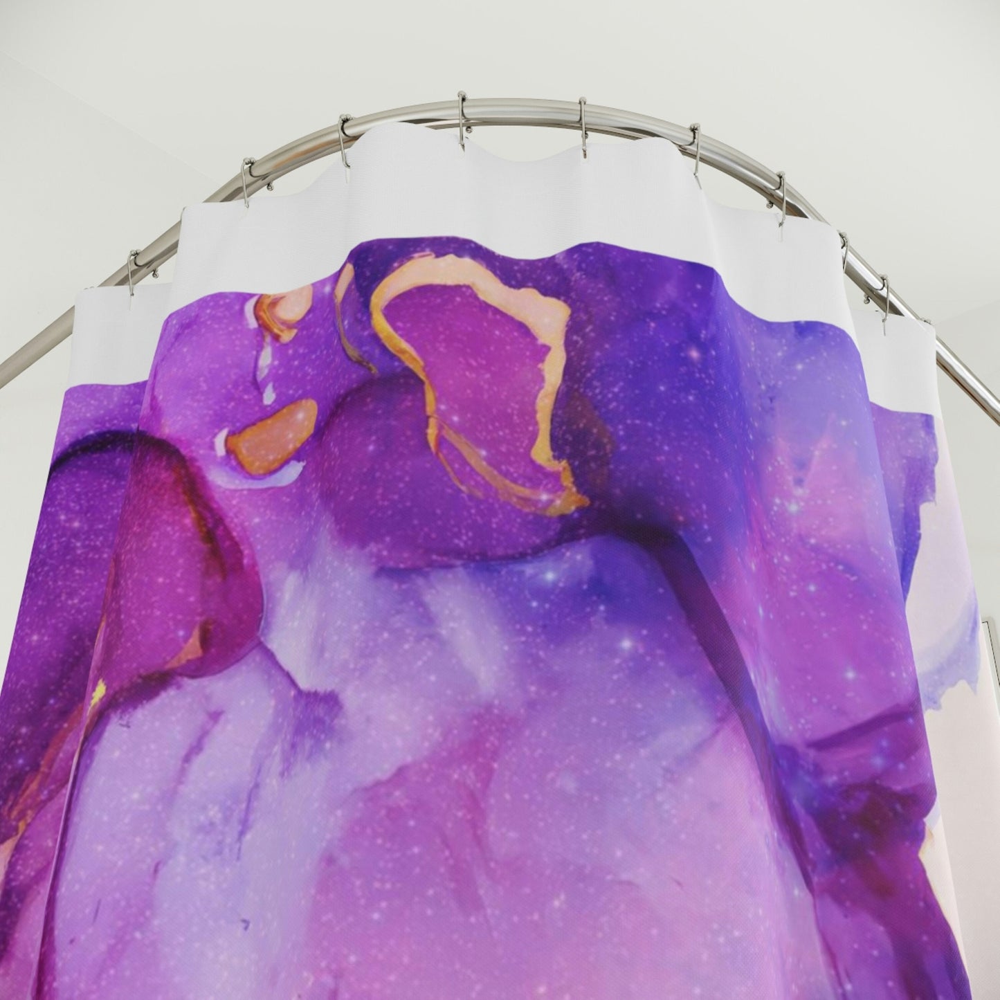 purple, magenta, shower curtain, home accessories, bathroom dcor, bathroom, home dcor, housewarming gift, shower room decor - LOLA VEGAS ART