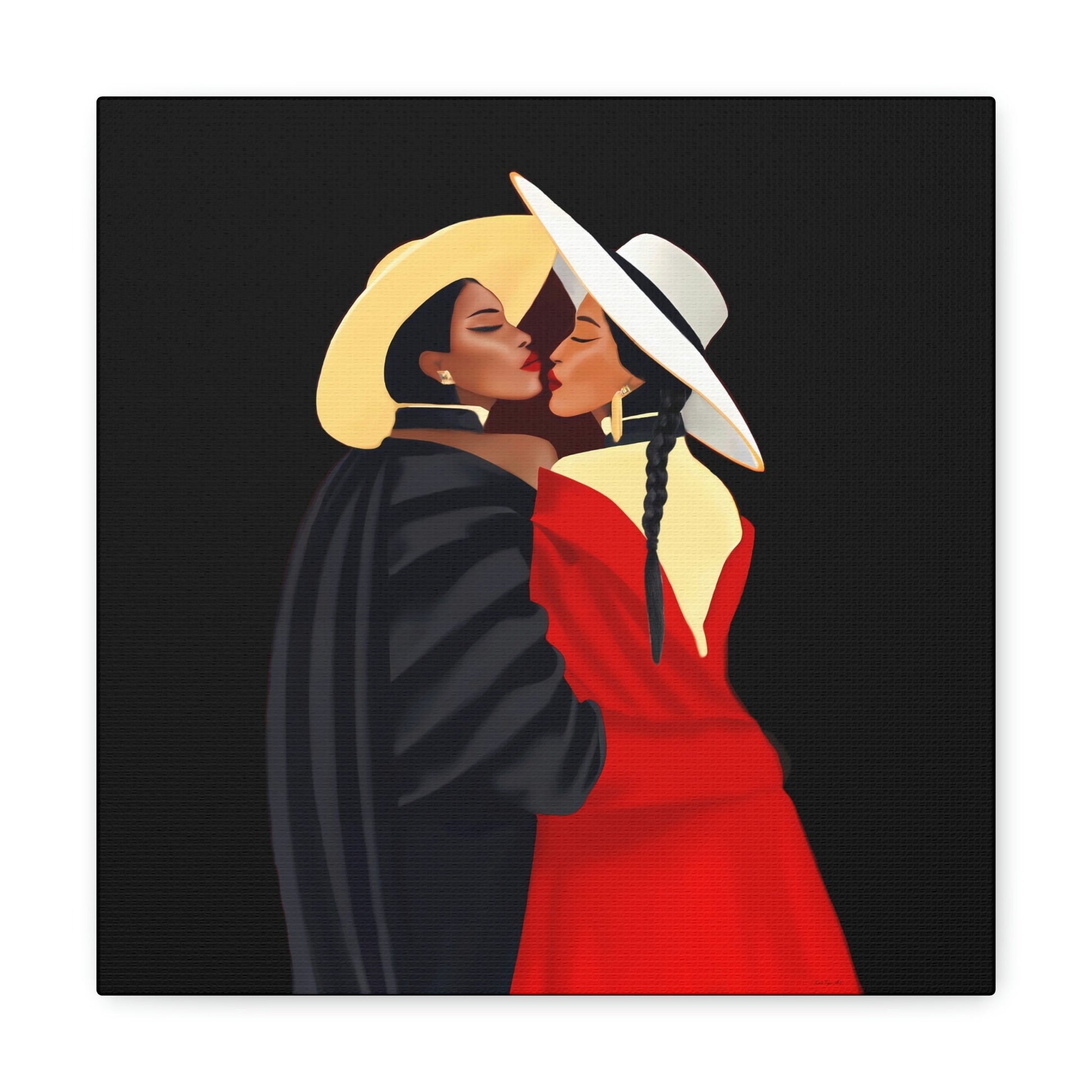 black women, african american, lesbian art, wall art, wall art canvas, wall art dcor, black woman print, gay art, black girl magic - LOLA VEGAS ART