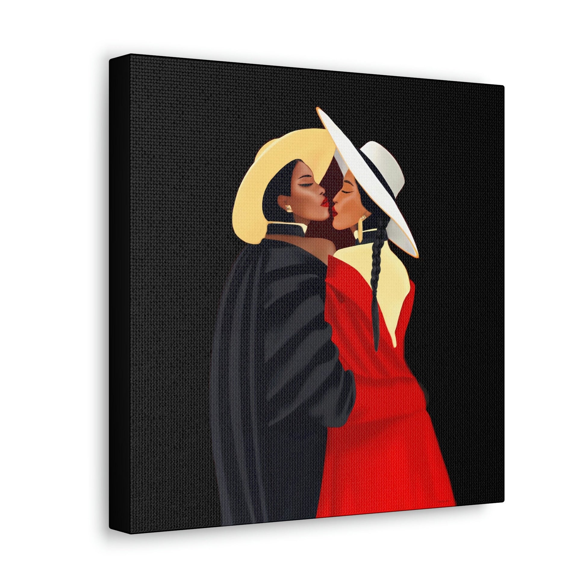 black women, african american, lesbian art, wall art, wall art canvas, wall art dcor, black woman print, gay art, black girl magic - LOLA VEGAS ART