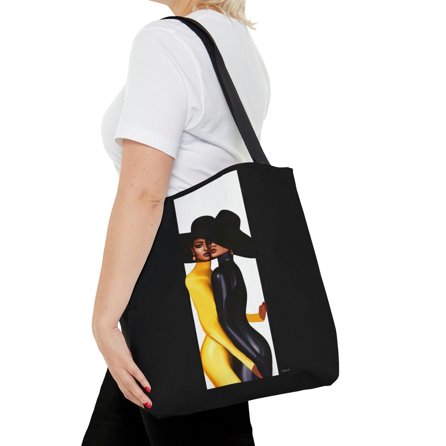 black women, bag, canvas bag, tote bag, gifts for women, canvas shopper, reusable bag, shopping bag, tote bag for women - LOLA VEGAS ART