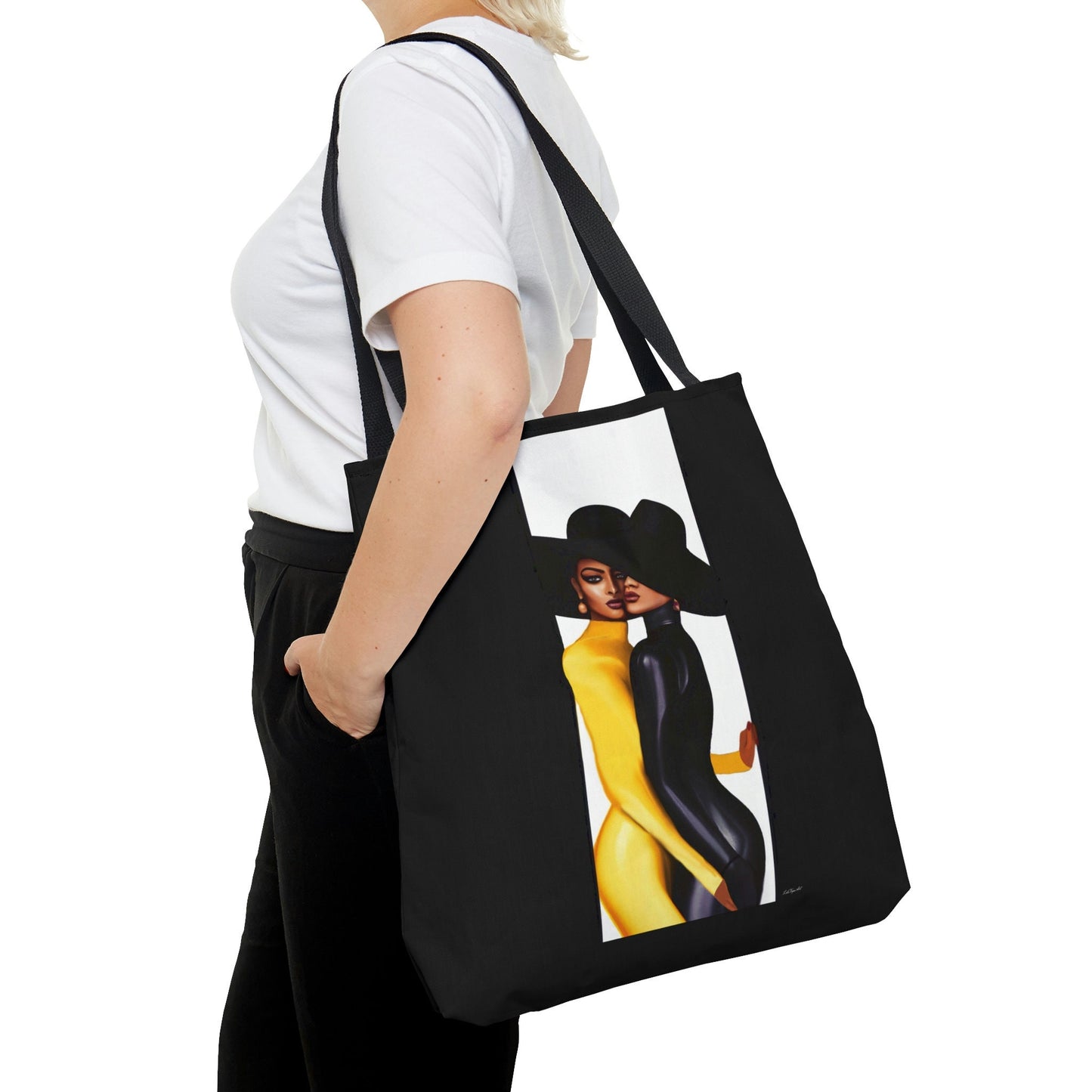 black women, bag, canvas bag, tote bag, gifts for women, canvas shopper, reusable bag, shopping bag, tote bag for women - LOLA VEGAS ART