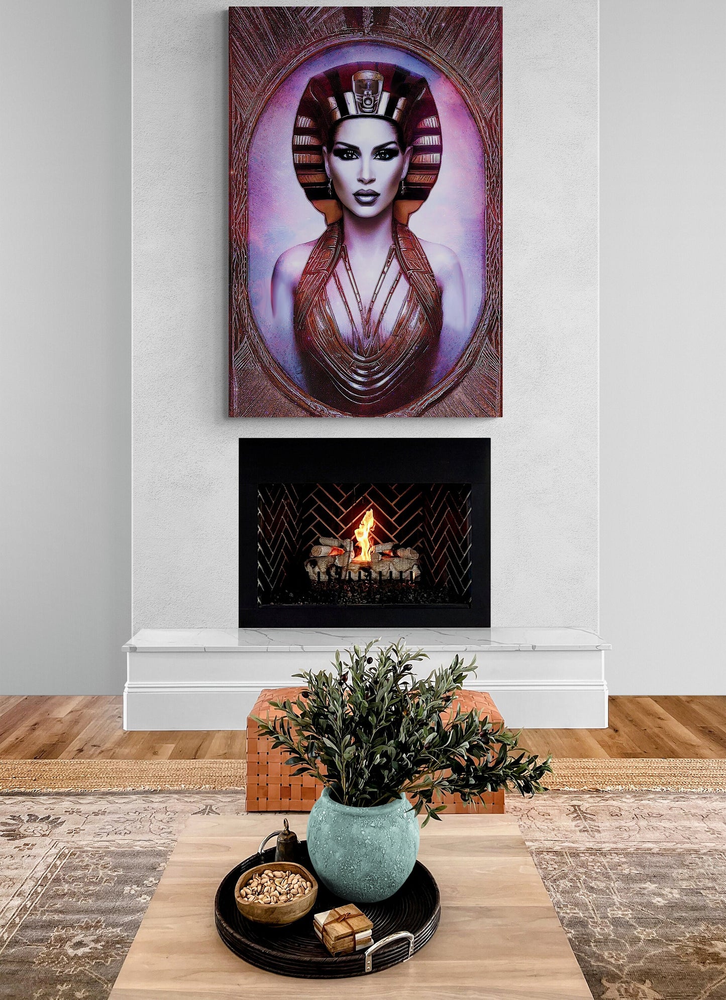 egyptian woman, ancient egypt, wall art, wall art canvas, wall art dcor, wall art entryway, wall art dcor, room wall dcor, unique art - LOLA VEGAS ART