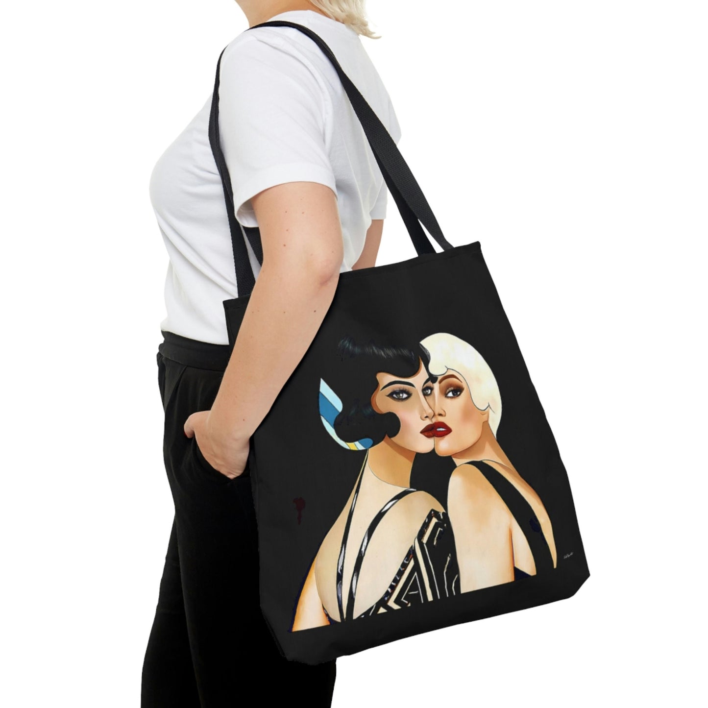 bag, canvas bag, tote bag, gifts for women, canvas shopper, reusable bag, shopping bag, tote bag for women - LOLA VEGAS ART