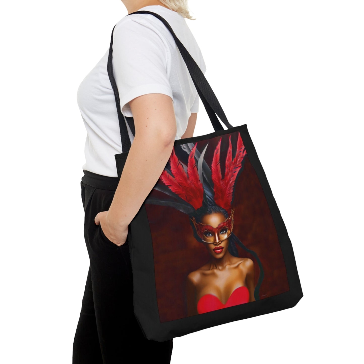black woman, goddess, bag, canvas bag, tote bag, gifts for women, canvas shopper, reusable bag, shopping bag, tote bag for women, urban - LOLA VEGAS ART