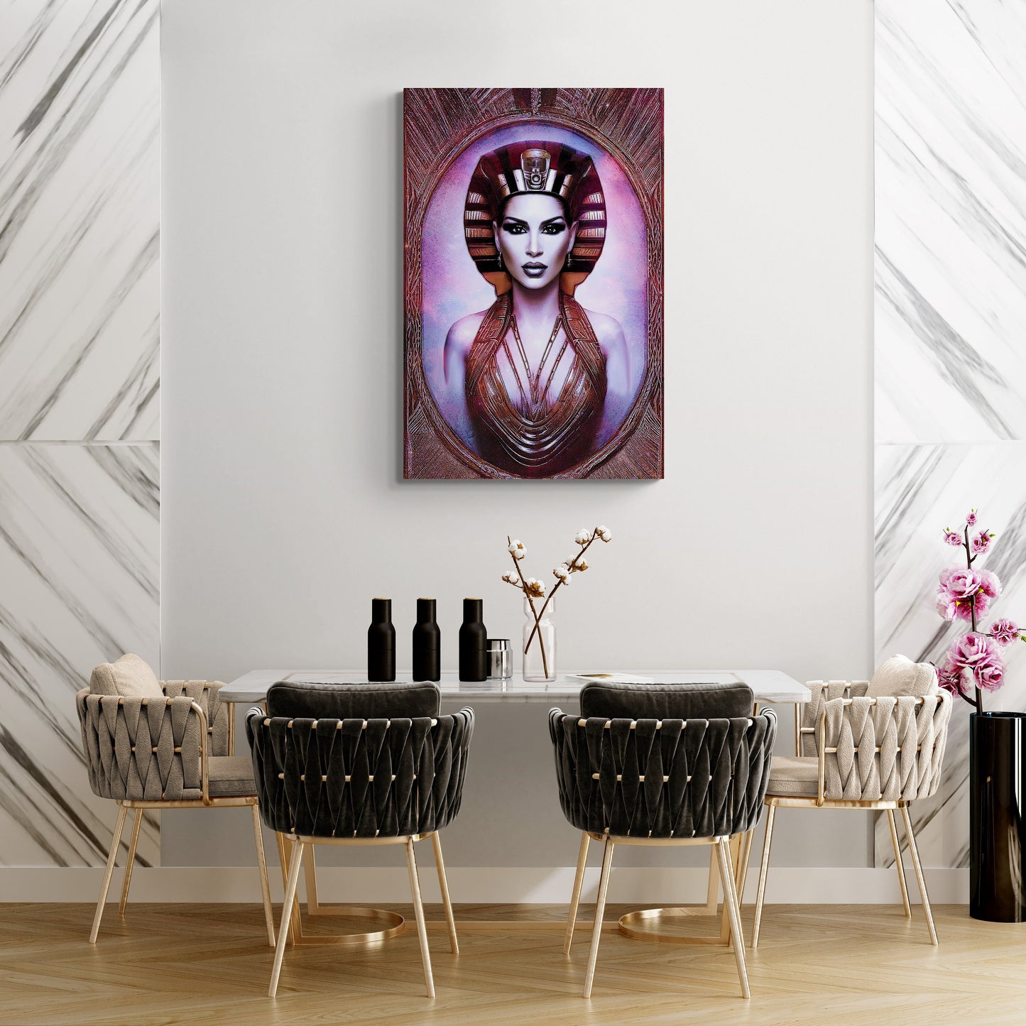 egyptian woman, ancient egypt, wall art, wall art canvas, wall art dcor, wall art entryway, wall art dcor, room wall dcor, unique art - LOLA VEGAS ART