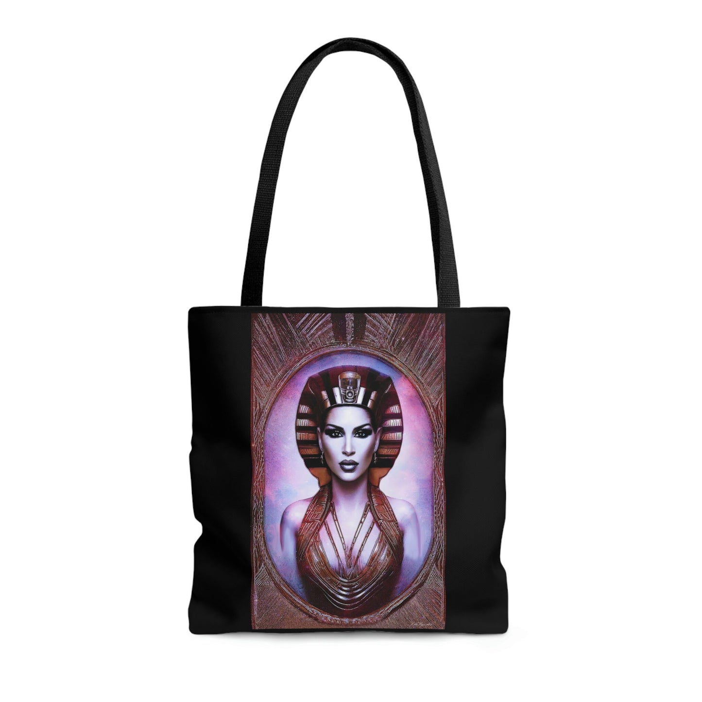 egyptian woman, goddess, bag, canvas bag, tote bag, gifts for women, canvas shopper,reusable bag, shopping bag, tote bag for women - LOLA VEGAS ART