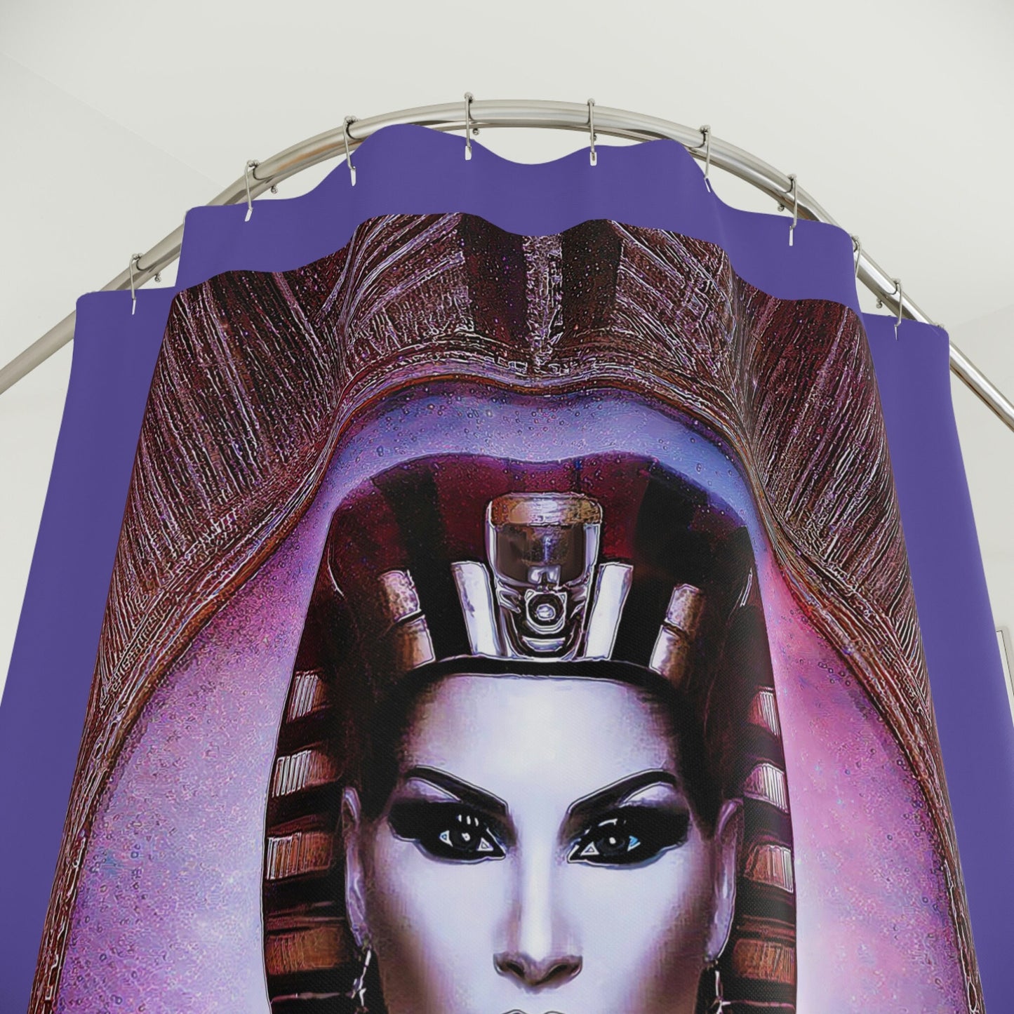 egyptian woman, goddess, shower curtain, home accessories, bathroom dcor, bathroom, home dcor, housewarming gift, shower room decor - LOLA VEGAS ART