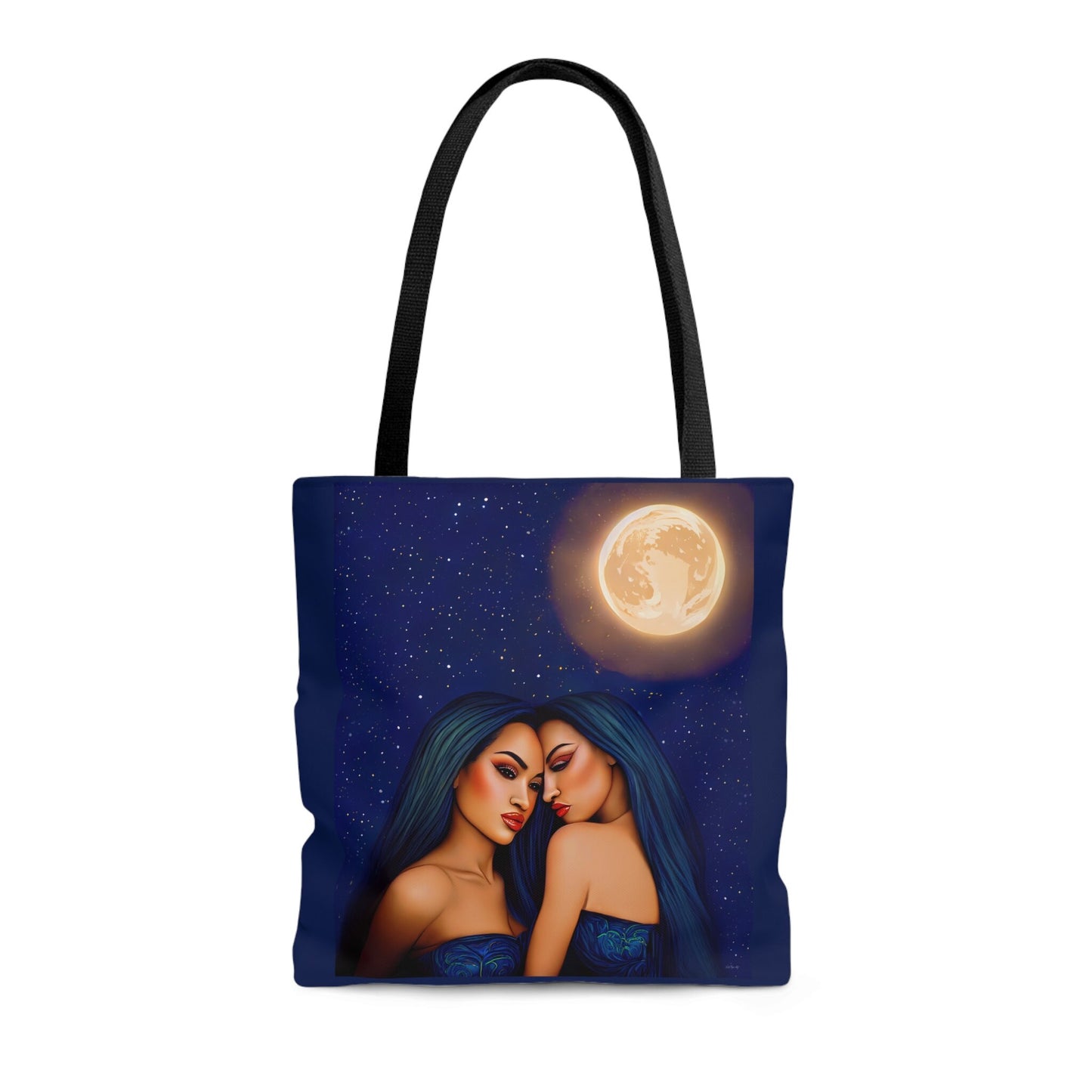 hawaiian women, lgbtq, lesbian, bag, canvas bag, tote bag, gifts for women, canvas shopper, reusable bag, shopping bag, tote bag for women - LOLA VEGAS ART