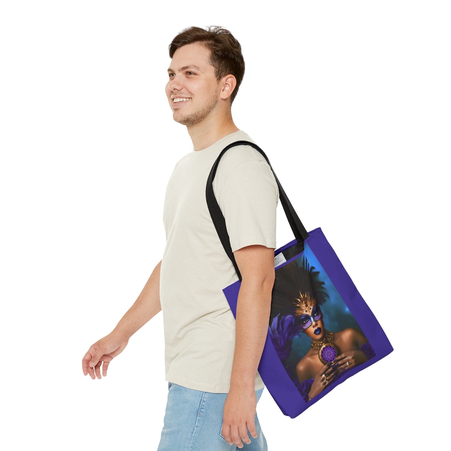 black woman, goddess, bag, canvas bag, tote bag, gifts for women, canvas shopper,reusable bag, shopping bag, tote bag for women - LOLA VEGAS ART