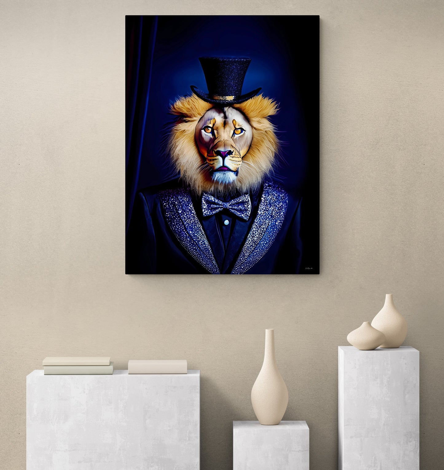 lion print big cat art, animal, wall art, wall art canvas, wall art dcor, cat prints, unique art, eclectic art, lion gift, ready to hang - LOLA VEGAS ART