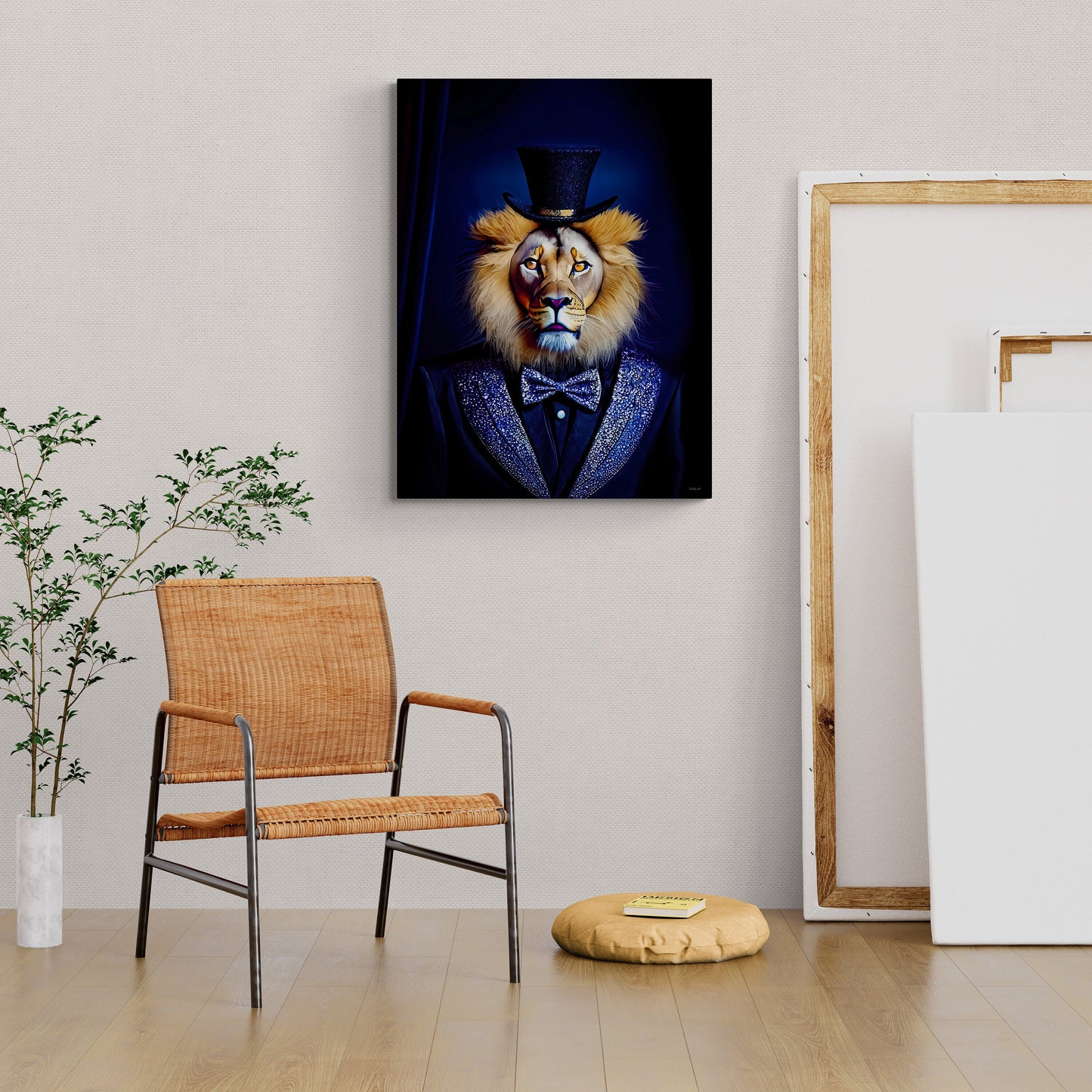 lion print big cat art, animal, wall art, wall art canvas, wall art dcor, cat prints, unique art, eclectic art, lion gift, ready to hang - LOLA VEGAS ART