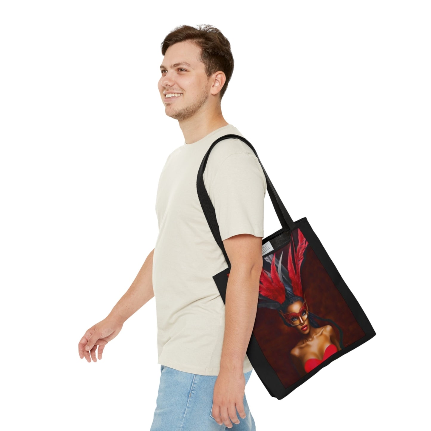 black woman, goddess, bag, canvas bag, tote bag, gifts for women, canvas shopper, reusable bag, shopping bag, tote bag for women, urban - LOLA VEGAS ART