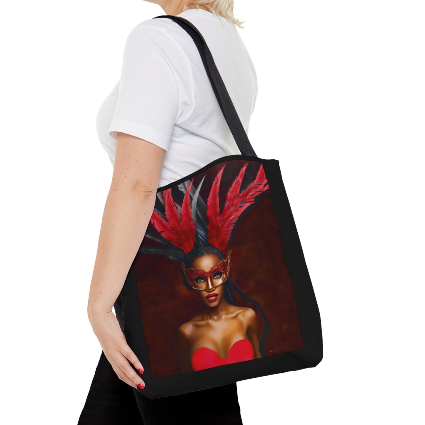 black woman, goddess, bag, canvas bag, tote bag, gifts for women, canvas shopper, reusable bag, shopping bag, tote bag for women, urban - LOLA VEGAS ART