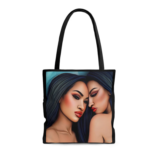 Asian women, bag, canvas bag, tote bag, gifts for women, canvas shopper, reusable bag, shopping bag, tote bag for women - LOLA VEGAS ART