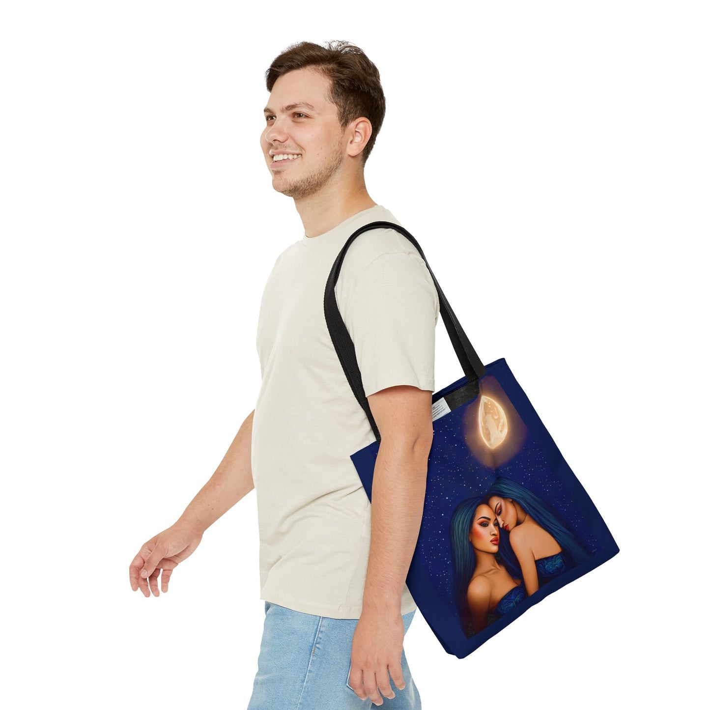 hawaiian women, lgbtq, lesbian, bag, canvas bag, tote bag, gifts for women, canvas shopper, reusable bag, shopping bag, tote bag for women - LOLA VEGAS ART