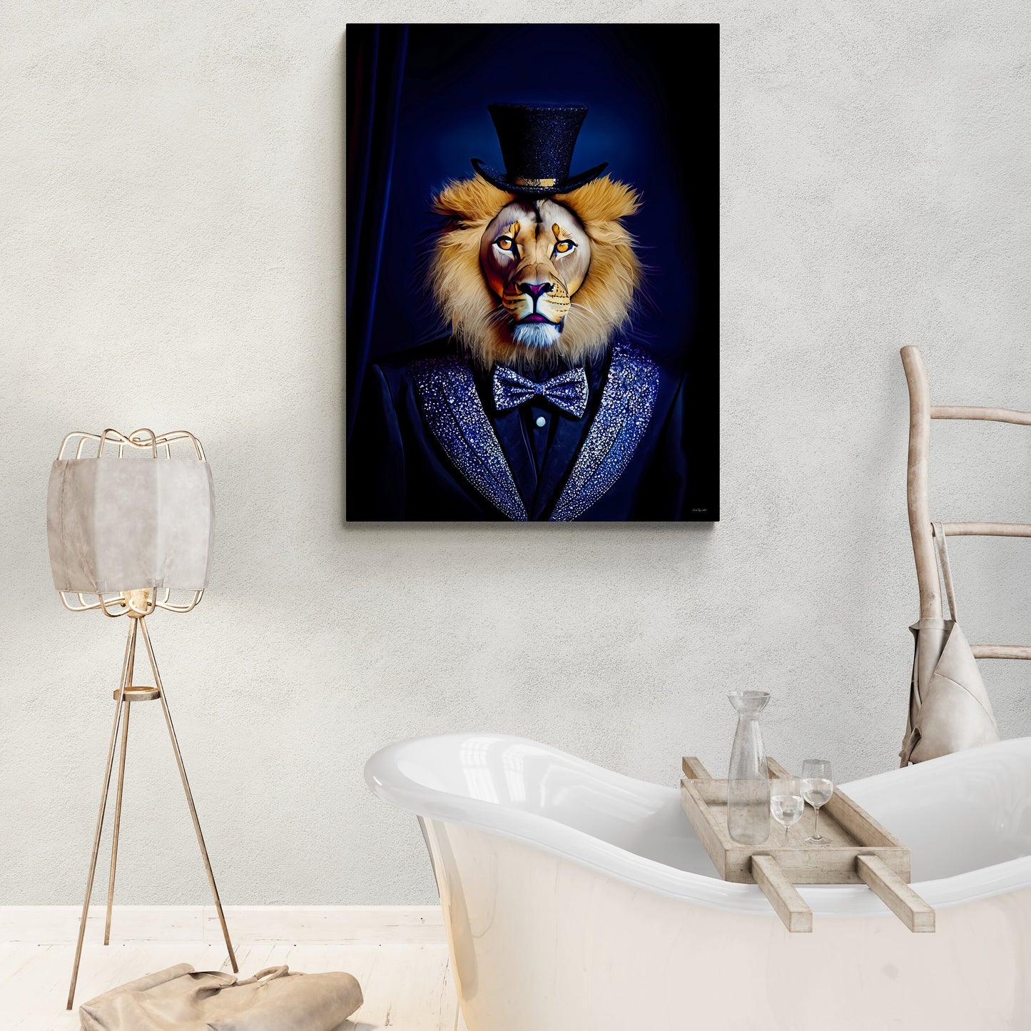 lion print big cat art, animal, wall art, wall art canvas, wall art dcor, cat prints, unique art, eclectic art, lion gift, ready to hang - LOLA VEGAS ART