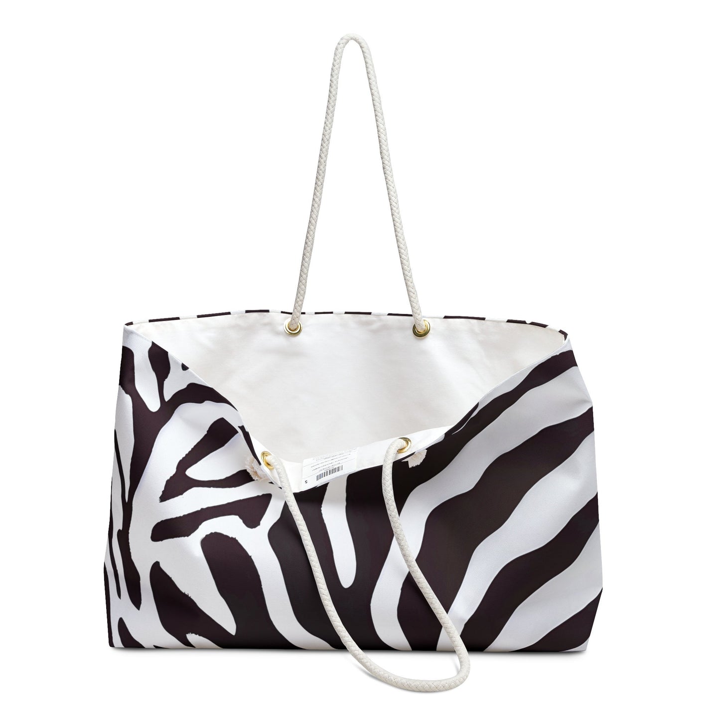 zebra print, animal print, fashionista bag, canvas bag, tote bag, gifts for women, oversized canvas bag, tote bag for women, weekender bag - LOLA VEGAS ART
