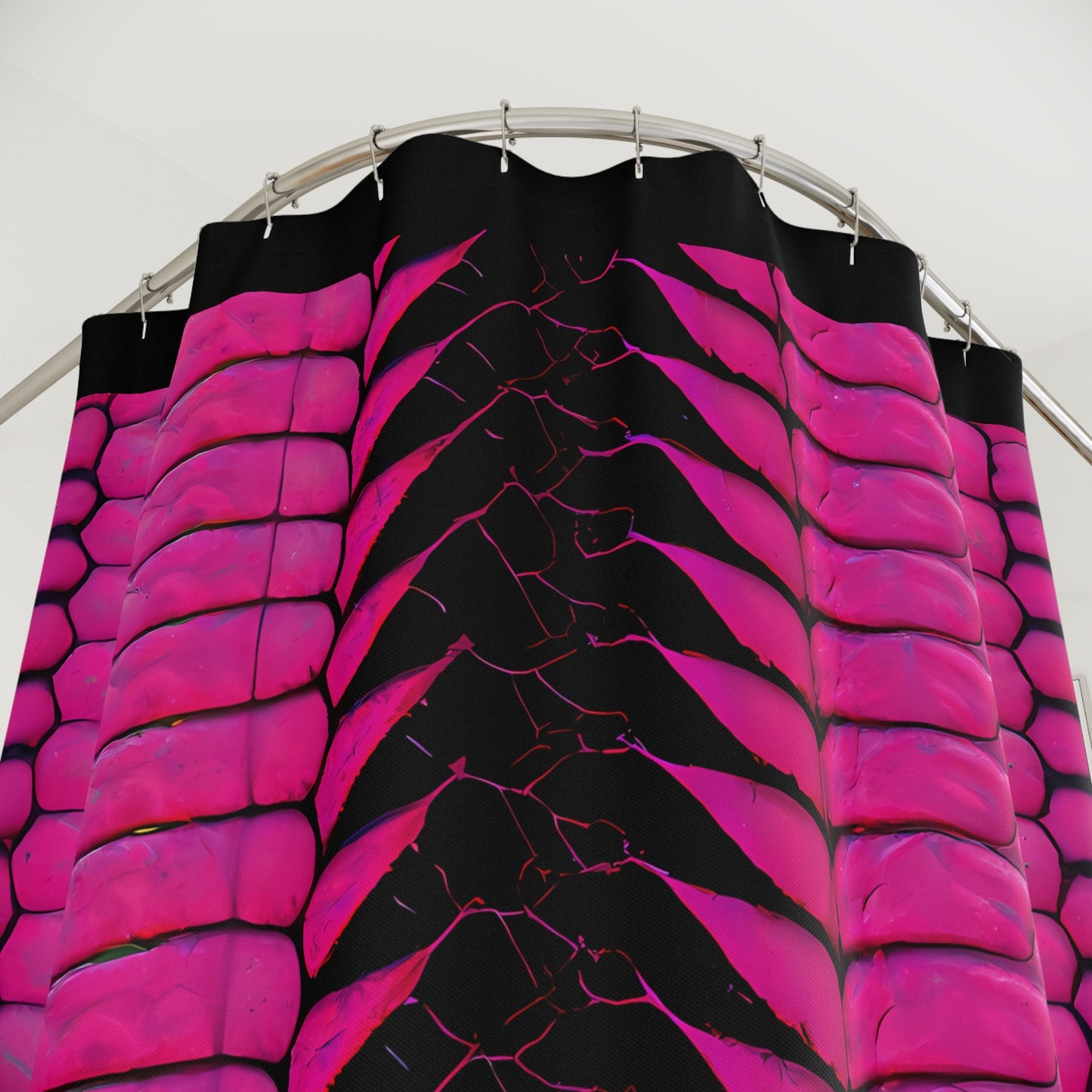 hot pink python skin print shower curtain, shower curtain, home accessories, bathroom dcor, bathroom, home dcor, shower room decor - LOLA VEGAS ART