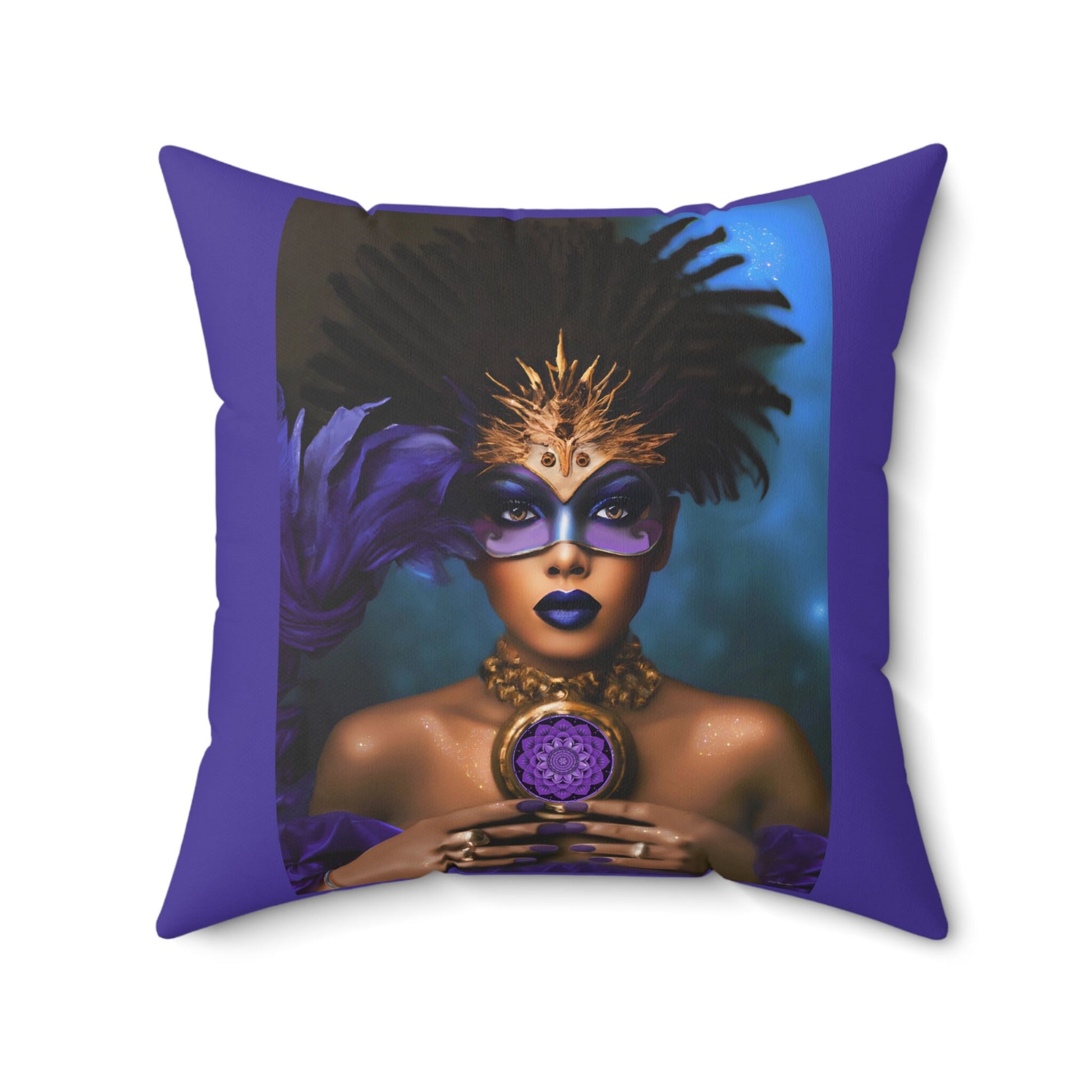 black woman, goddess, decorative pillow, living room pillow, bedroom pillow, throw pillow, pillows,decorative pillows, accent pillow - LOLA VEGAS ART