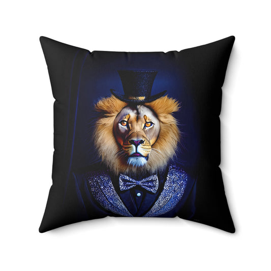 lion, big cat, decorative pillow, living room pillow, bedroom pillow, throw pillow, pillows, cushions, decorative pillows, accent pillow - LOLA VEGAS ART