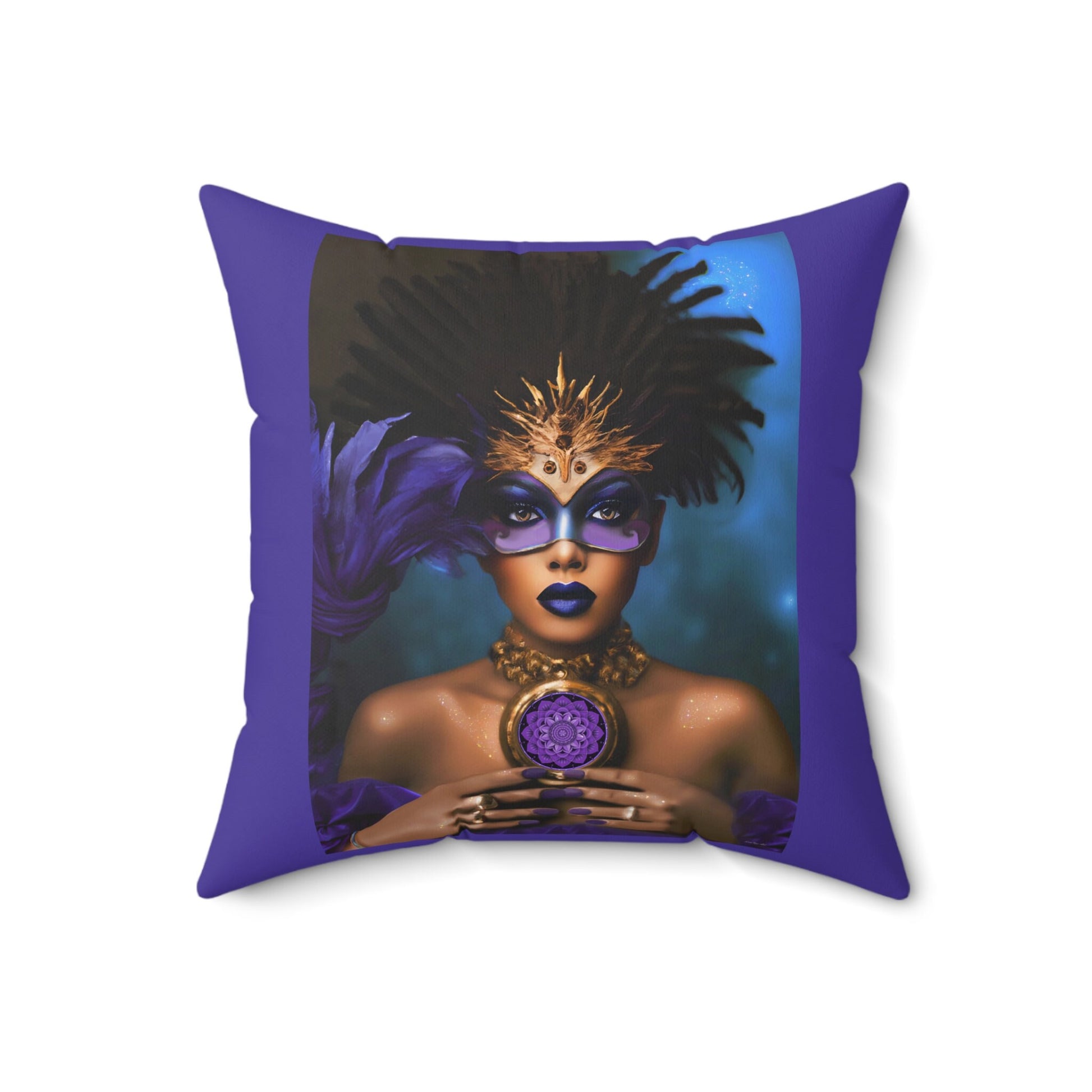 black woman, goddess, decorative pillow, living room pillow, bedroom pillow, throw pillow, pillows,decorative pillows, accent pillow - LOLA VEGAS ART