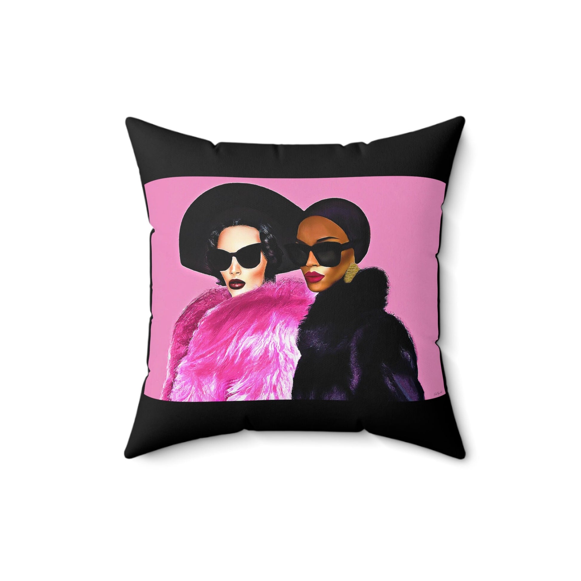 women, decorative pillow, living room pillow, bedroom pillow, throw pillow, pillows, cushions, square, decorative pillows, accent pillow - LOLA VEGAS ART