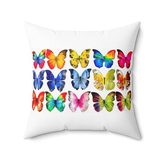 butterflies, decorative pillow, living room pillow, bedroom pillow, throw pillow, pillows, cushions, decorative pillows, accent pillow - LOLA VEGAS ART