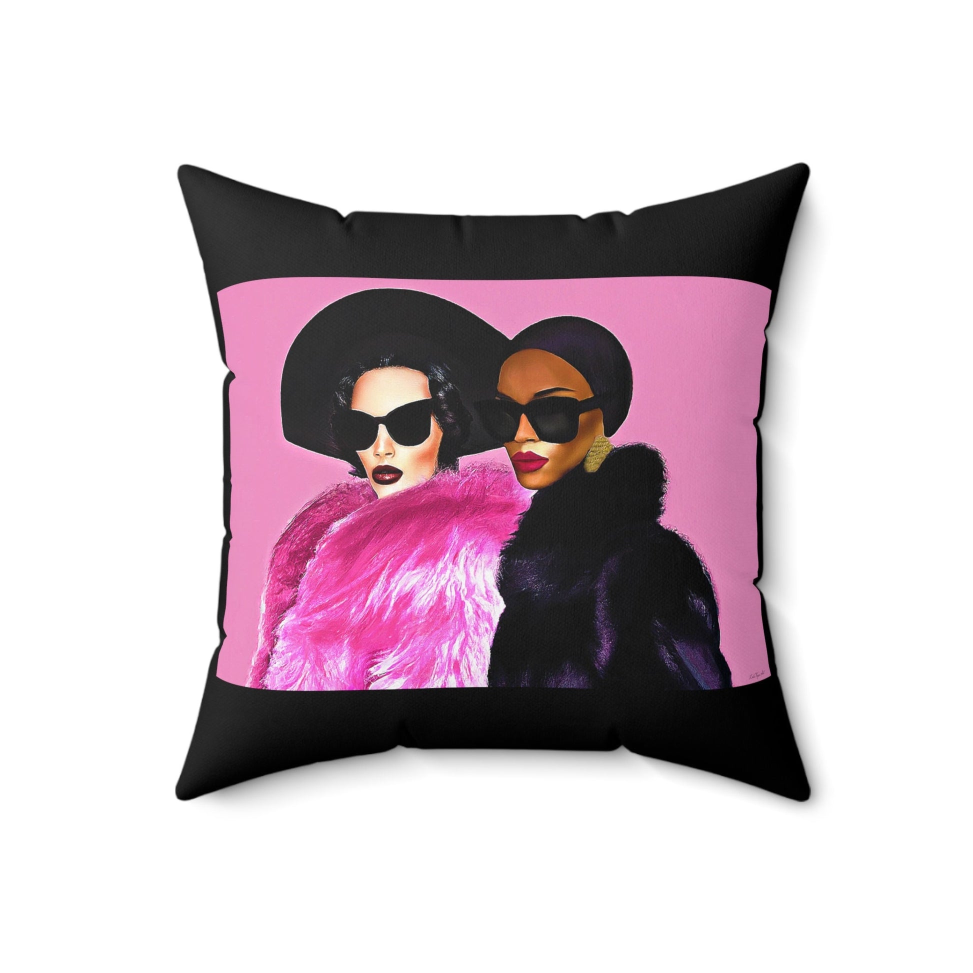 women, decorative pillow, living room pillow, bedroom pillow, throw pillow, pillows, cushions, square, decorative pillows, accent pillow - LOLA VEGAS ART