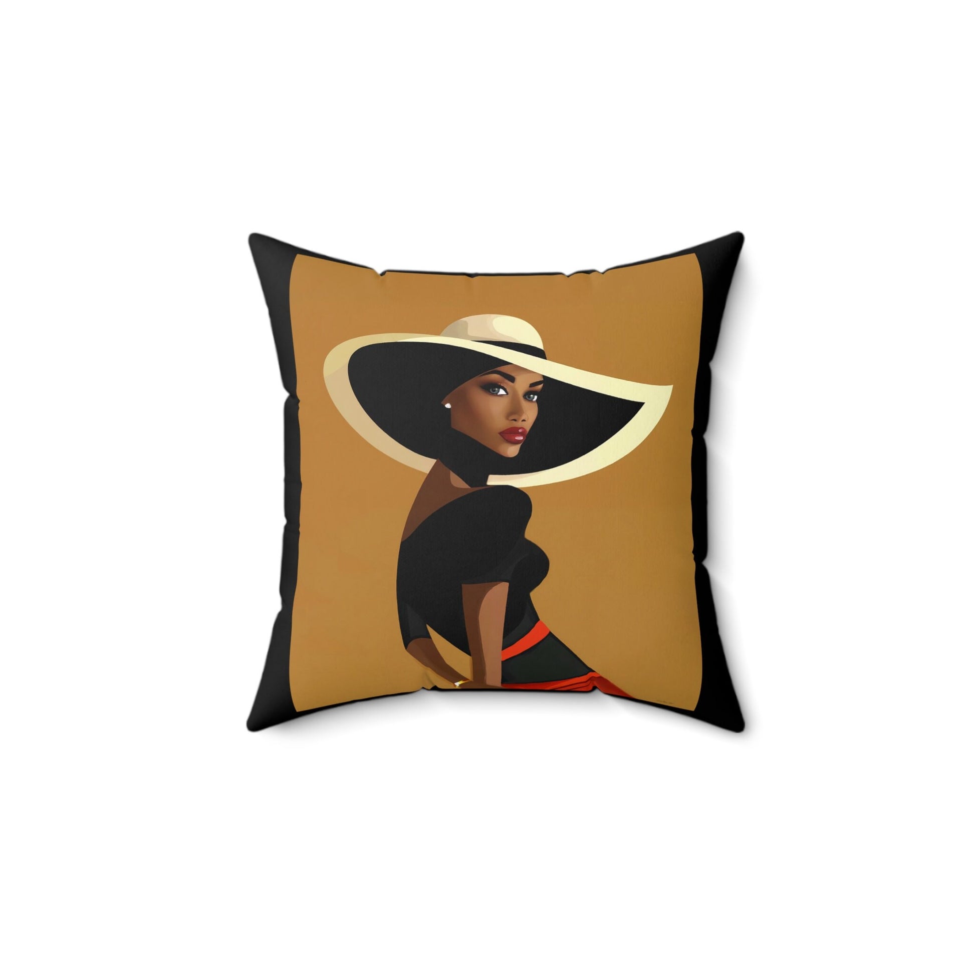 black woman, urban art, decorative pillow, living room pillow, bedroom pillow, throw pillow, pillows, decorative pillows, accent pillow, - LOLA VEGAS ART