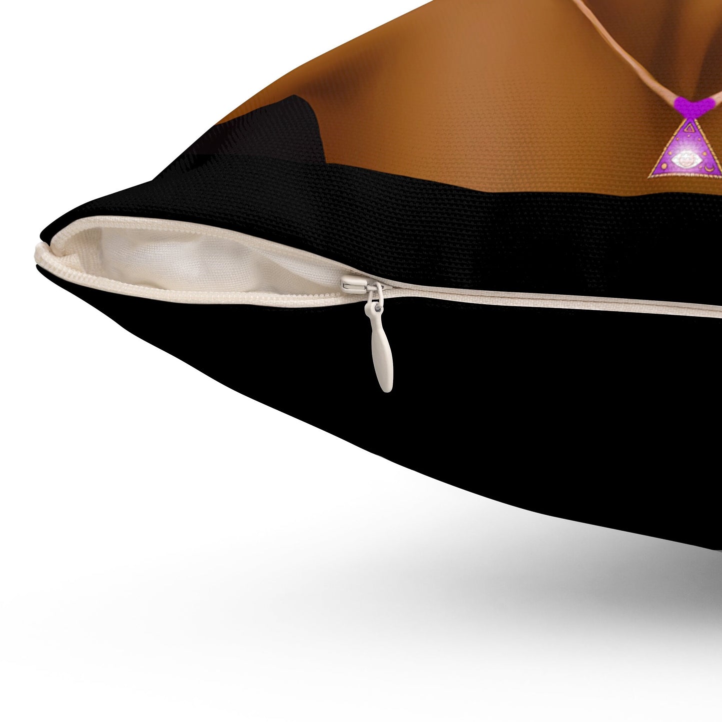 moon, black woman, decorative pillow, living room pillow, bedroom pillow, throw pillow, pillows, cushions, square, accent pillow - LOLA VEGAS ART