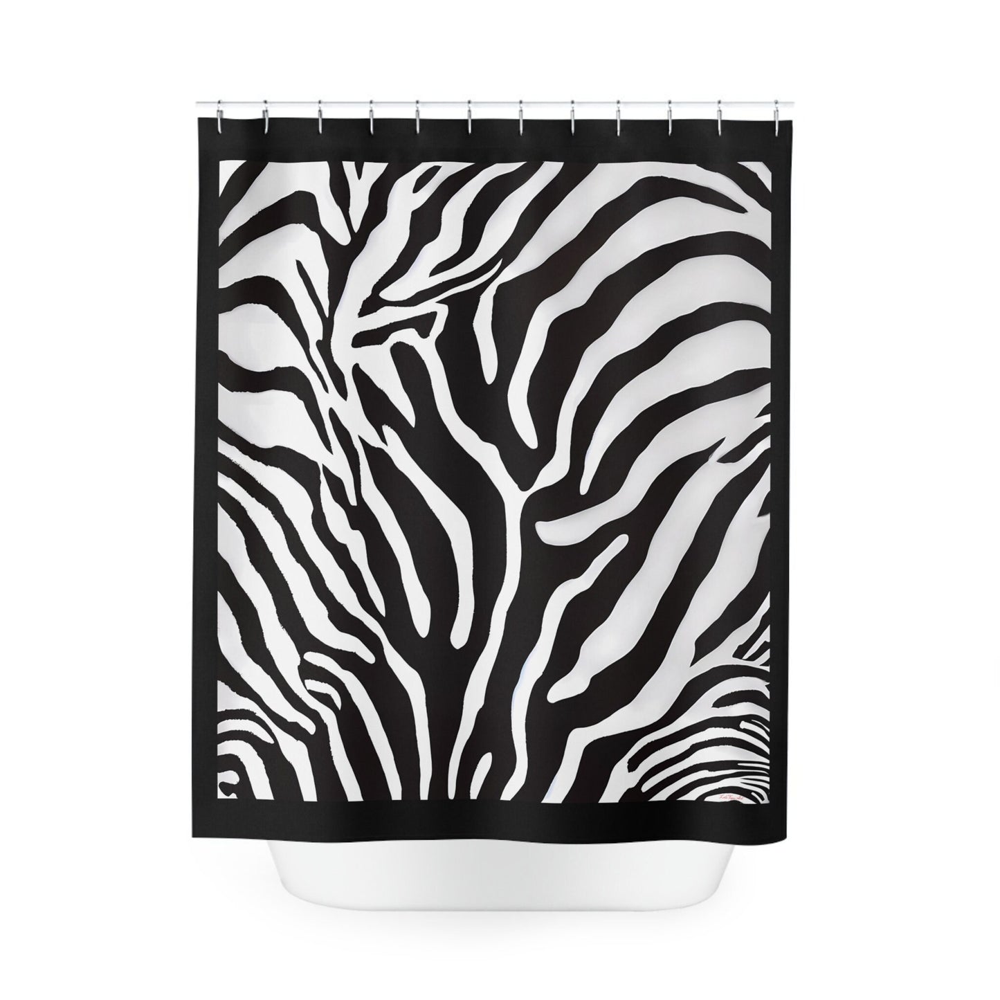 zebra print, animal print, shower curtain, home accessories, bathroom dcor, bathroom, home dcor, housewarming gift, shower room decor - LOLA VEGAS ART