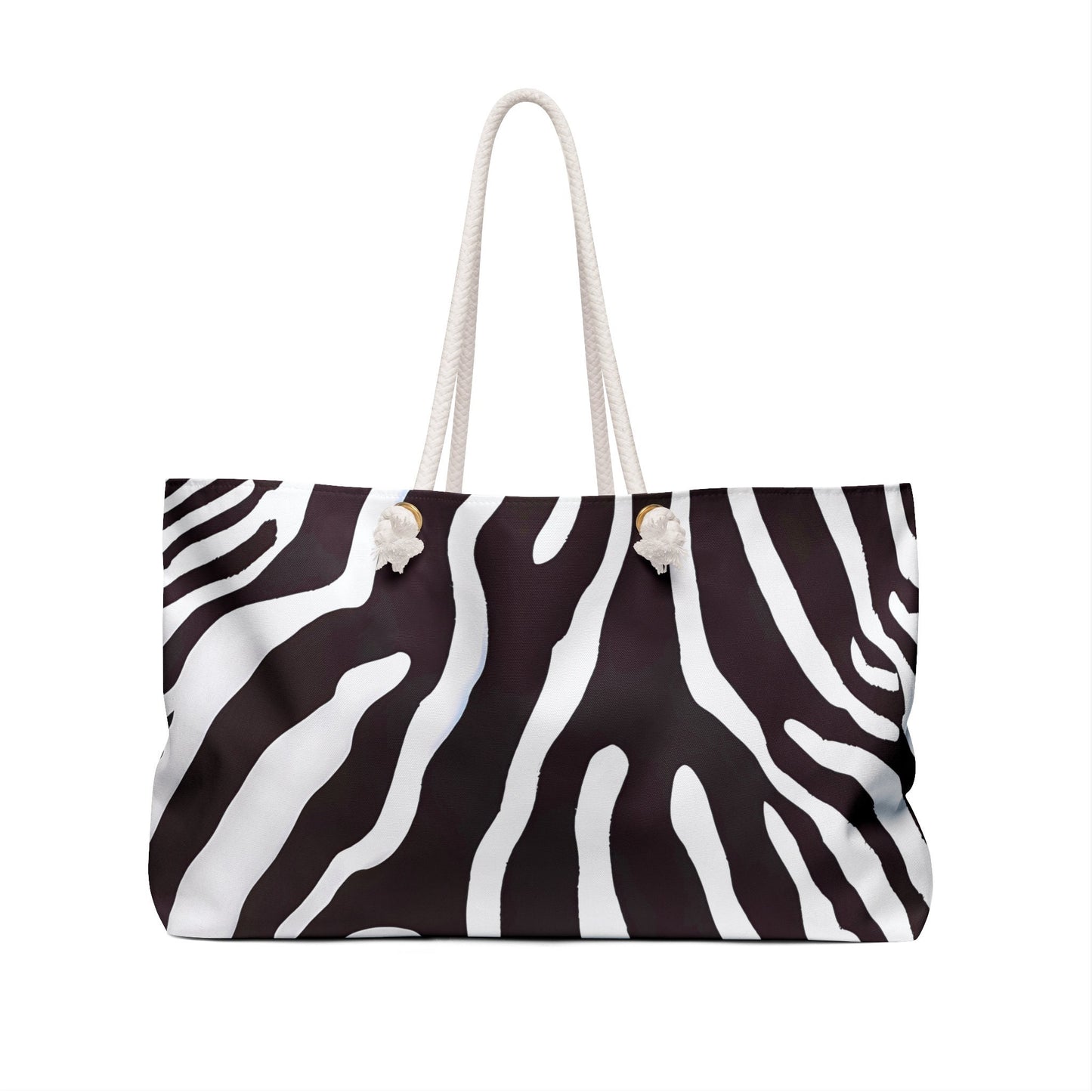 zebra print, animal print, fashionista bag, canvas bag, tote bag, gifts for women, oversized canvas bag, tote bag for women, weekender bag - LOLA VEGAS ART
