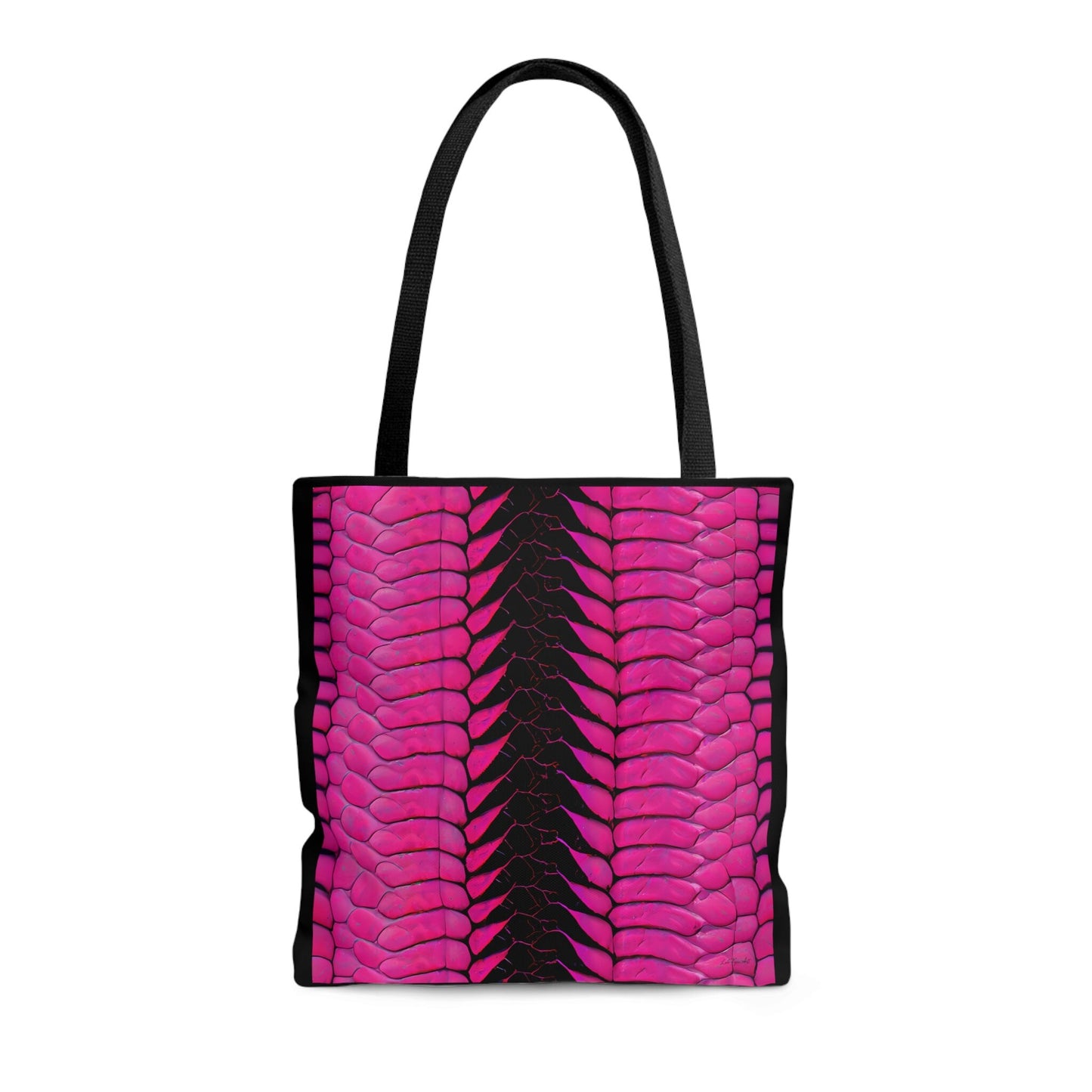 hot pink python snake skin print bag, canvas bag, tote bag, gifts for women, oversized bag, reusable bag, shopping bag, tote bag for women - LOLA VEGAS ART