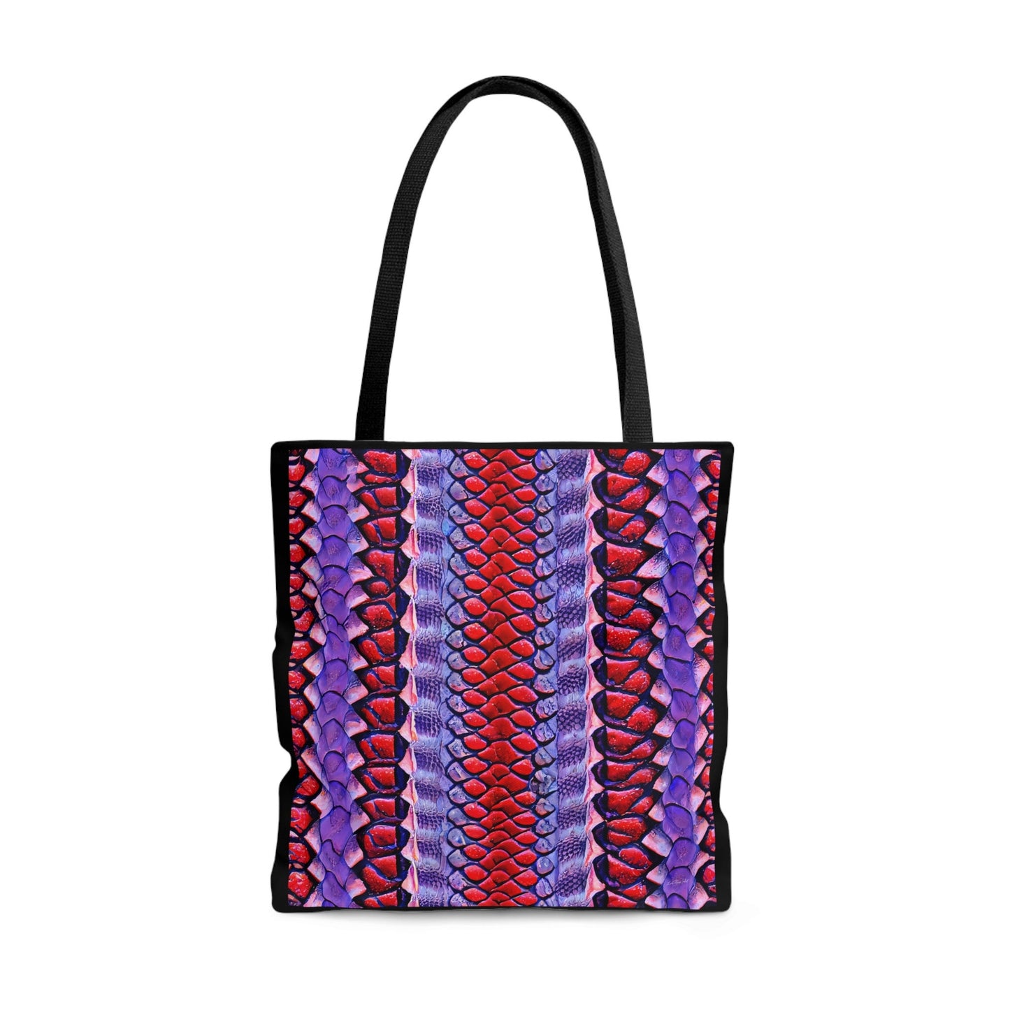 red and purple python snake skin print tote bag,canvas bag, gifts for women, large bag, reusable bag, shopping bag, tote bag for women - LOLA VEGAS ART