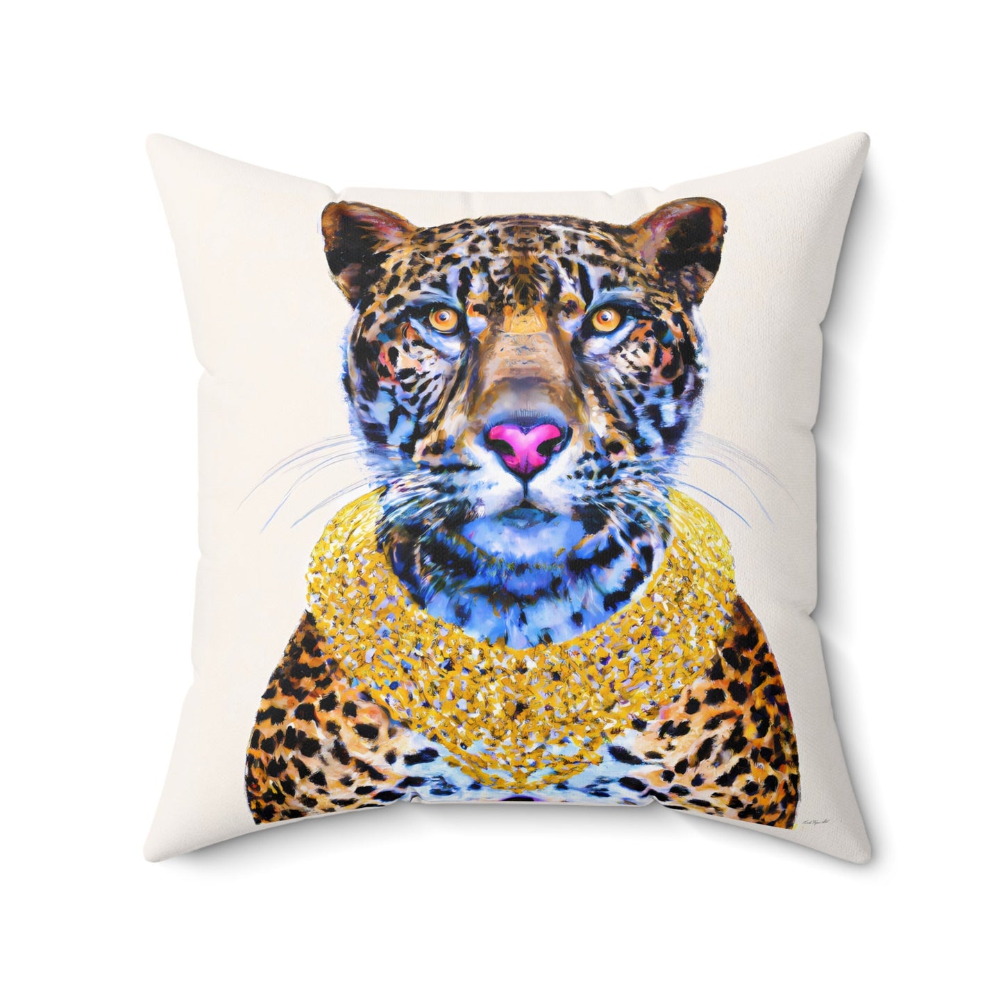 leopard, animal pillow, decorative pillow, living room pillow, bedroom pillow, throw pillow, pillows, decorative pillows, accent pillow - LOLA VEGAS ART
