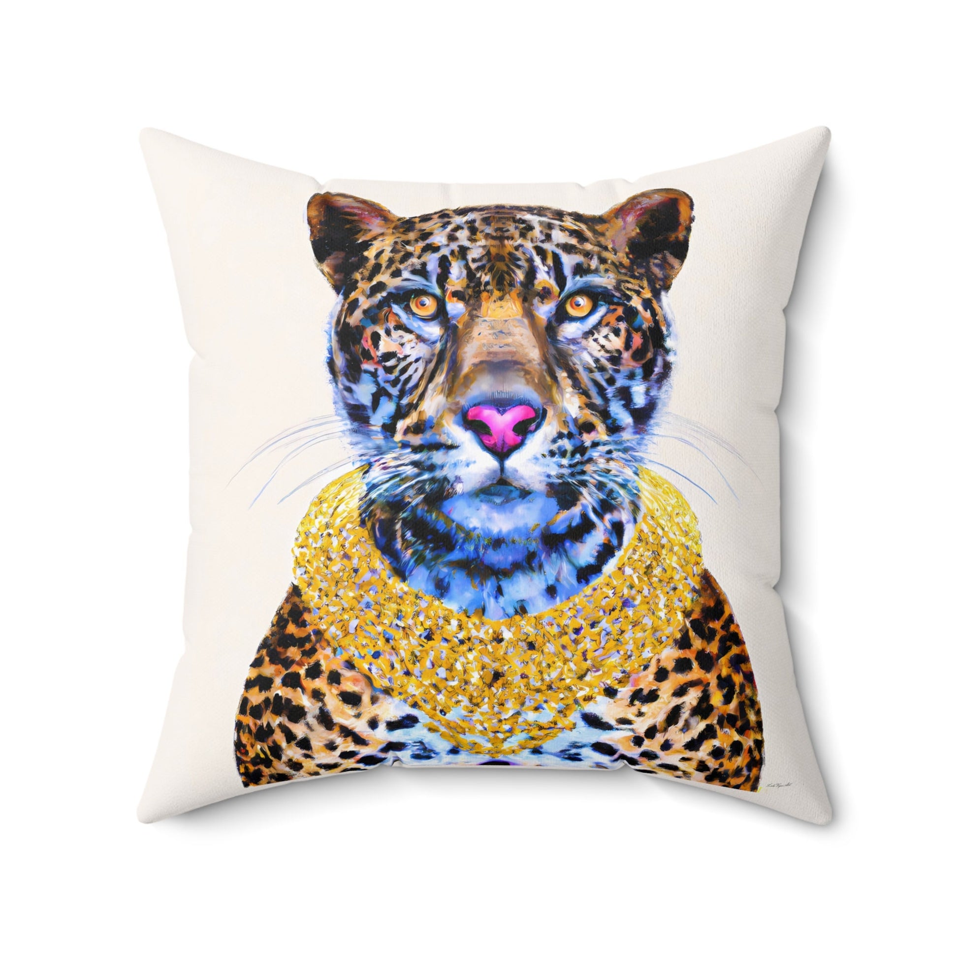 leopard, animal pillow, decorative pillow, living room pillow, bedroom pillow, throw pillow, pillows, decorative pillows, accent pillow - LOLA VEGAS ART