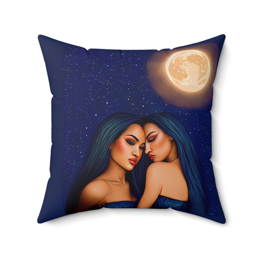 hawaiian women, decorative pillow, living room pillow, bedroom pillow, throw pillow, pillows, decorative pillows, accent pillow - LOLA VEGAS ART